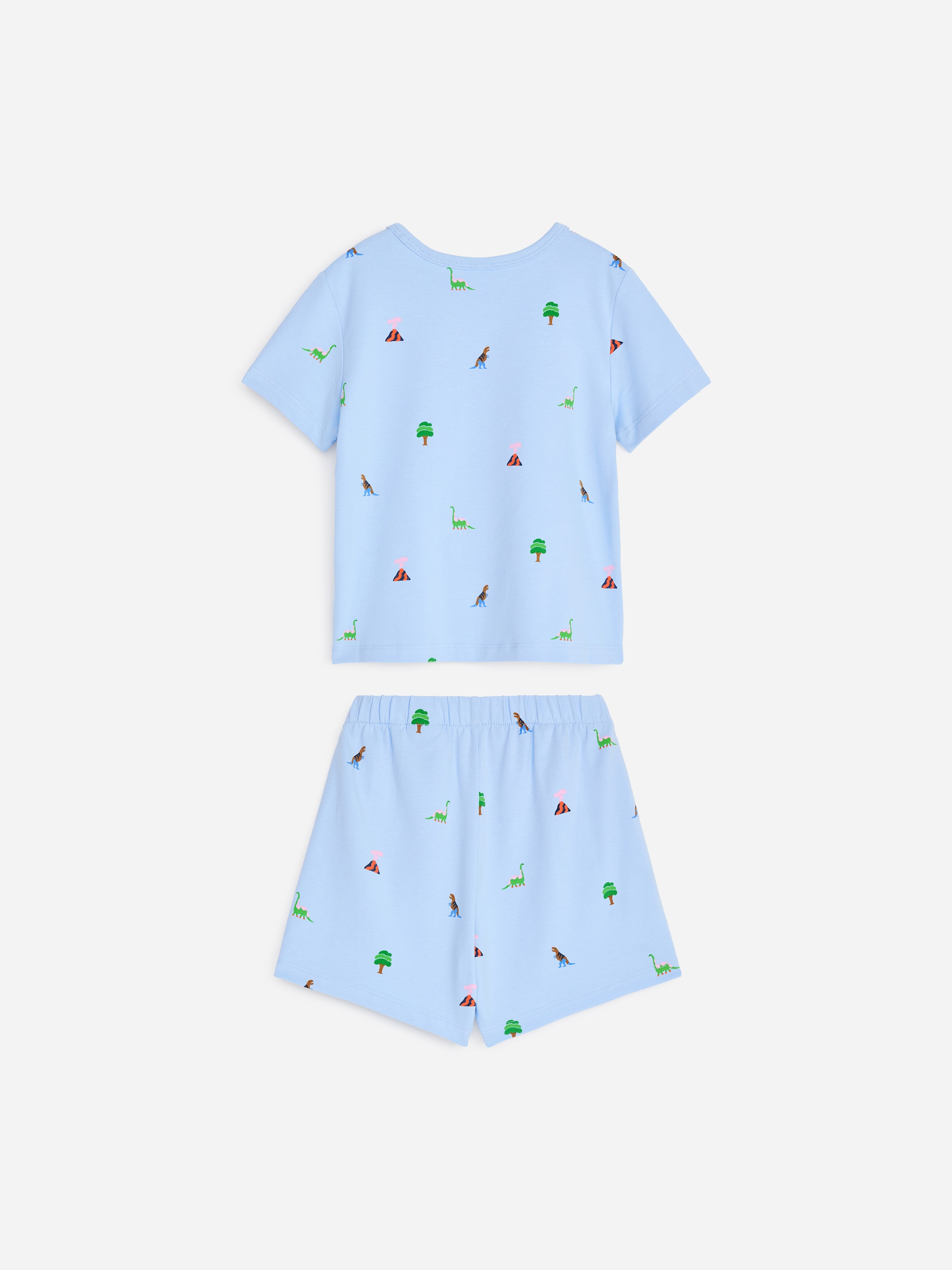 Ensemble pyjama court en jersey - Bleu clair/Dinosaures - Enfant - StillMedia/DescriptiveStillLife - 2