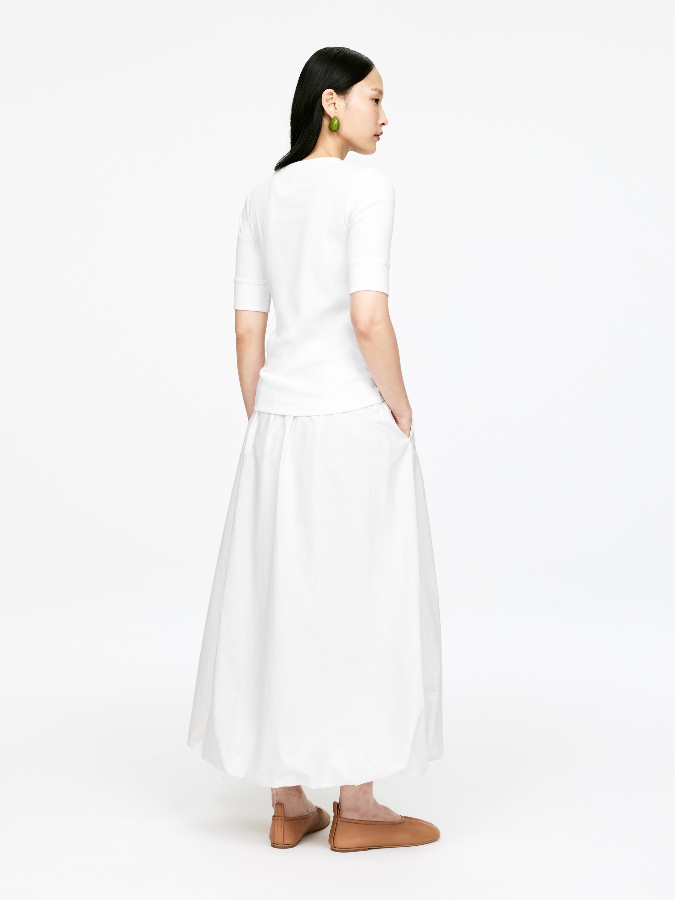 Zobrazit větší obrázek: Tričko na knoflíky - White - ŽENY | H&M CZ 3