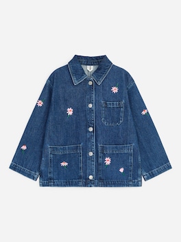 Broderad denimjacka