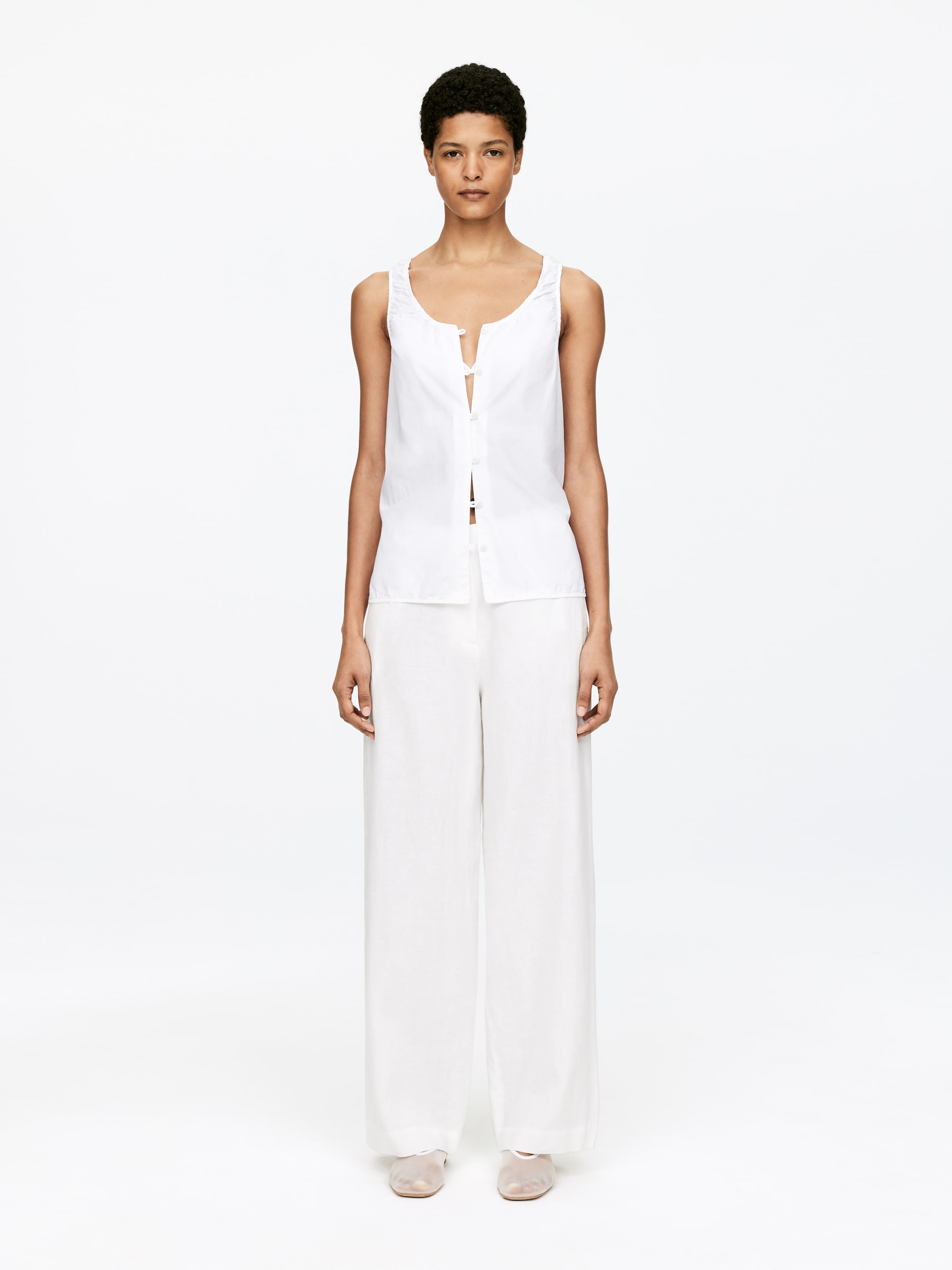 Agrandir l'image: Débardeur en coton - Blanc - FEMME | H&M FR 3