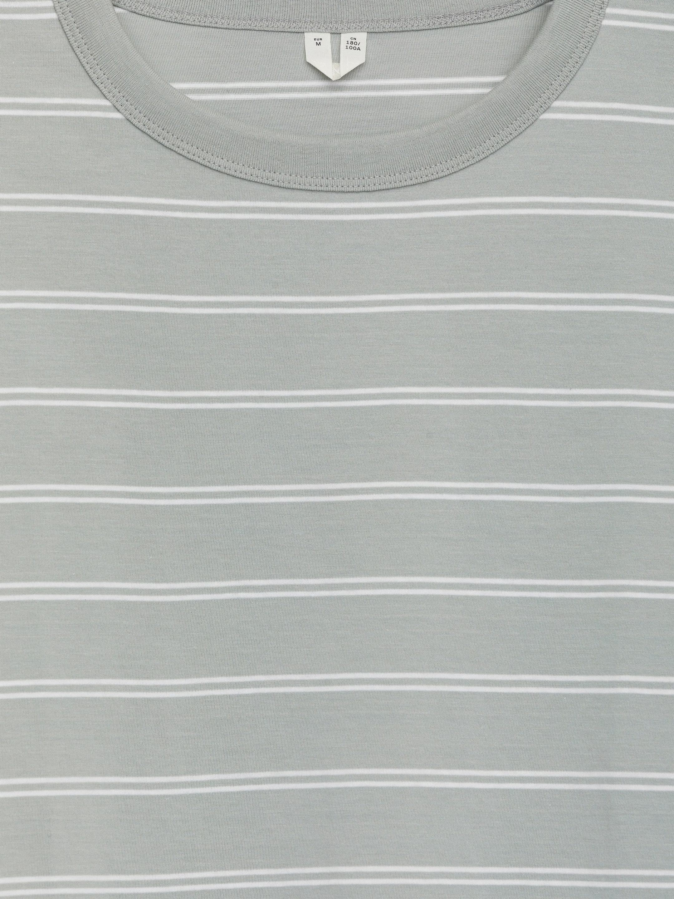 Lightweight t-shirt - Mintgrön/vit - Relaxed fit - Men - StillMedia/DescriptiveDetail - 1
