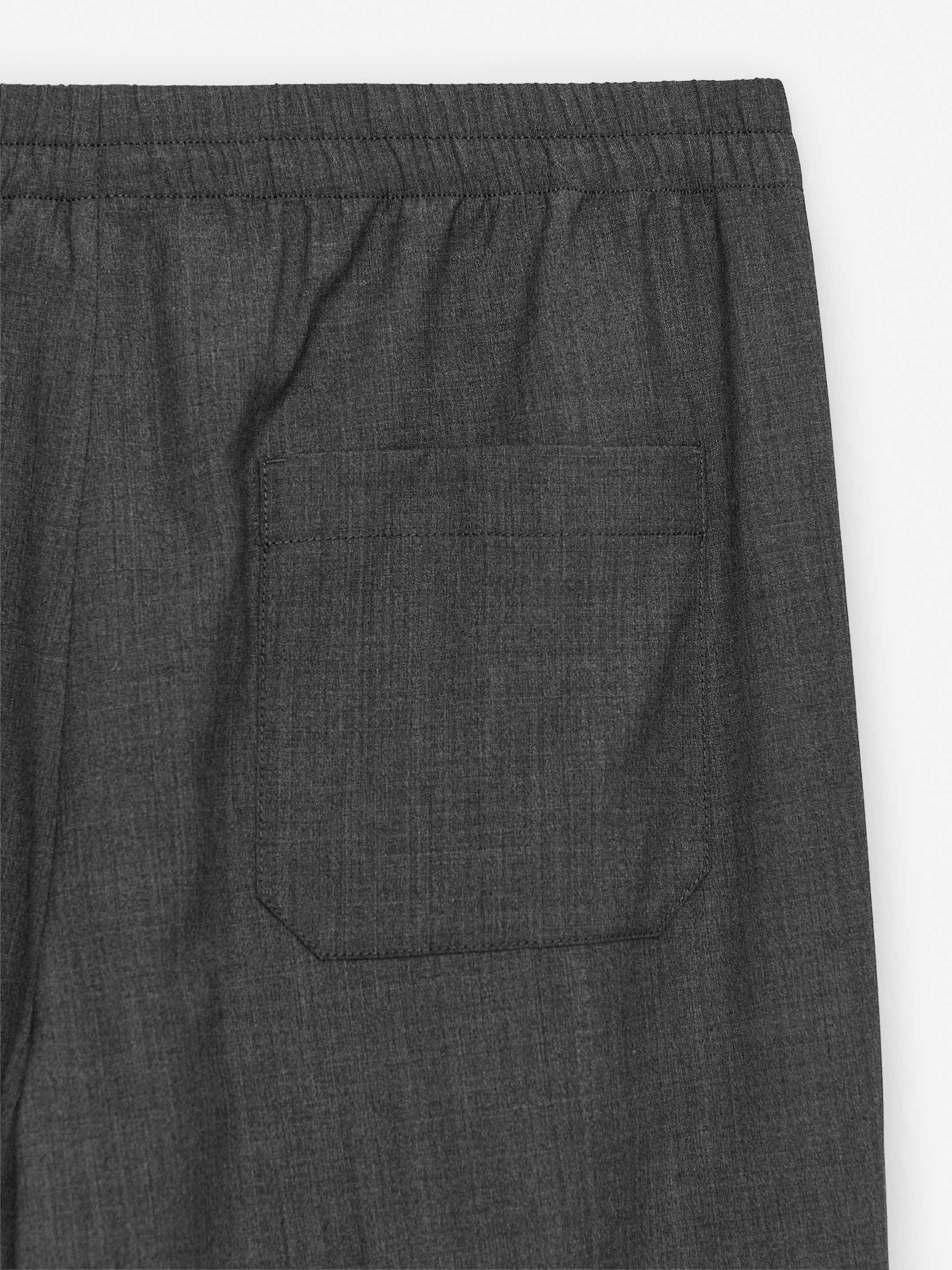 Ingrandisci l'immagine: Drawstring Wool Trousers - Grey - UOMO | H&M CH 6
