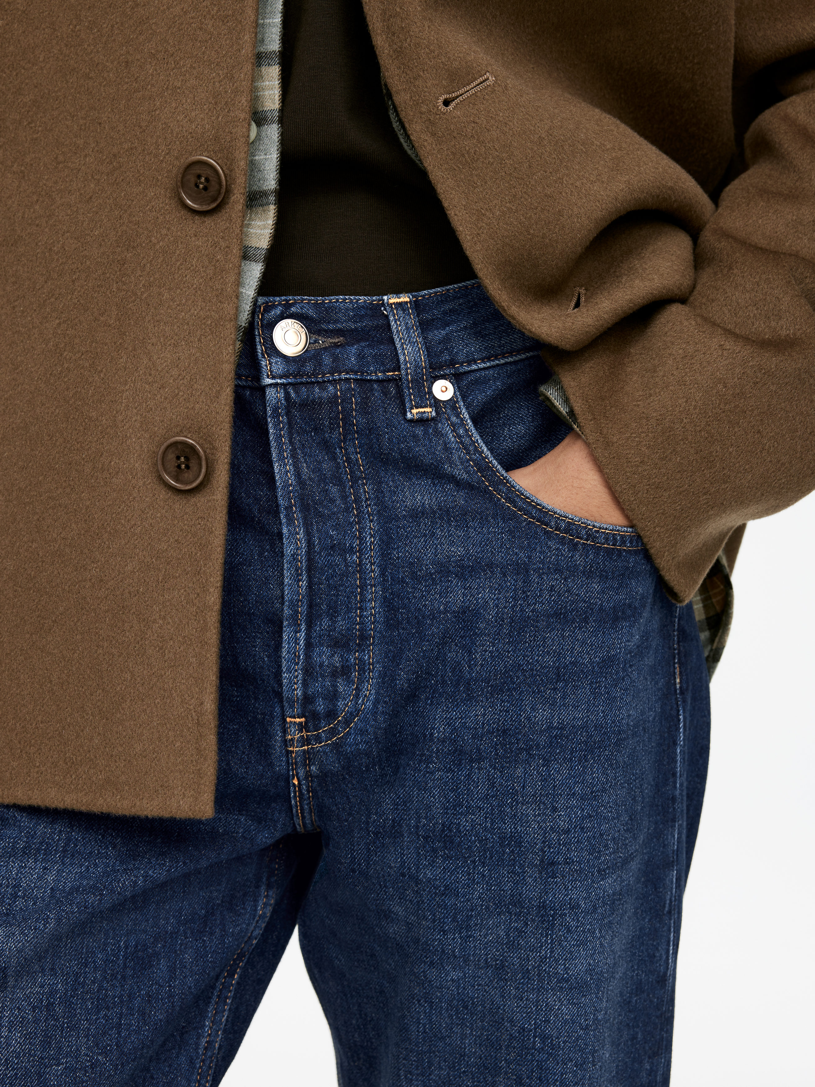 OCEAN Loose Straight Jeans - Dark Blue - Loose fit - Men - StillMedia/Lookbook - 4