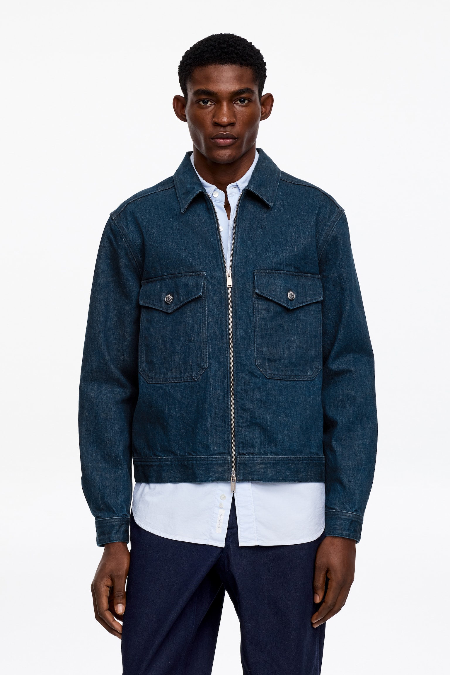 Denim overshirt - Blauw - 5