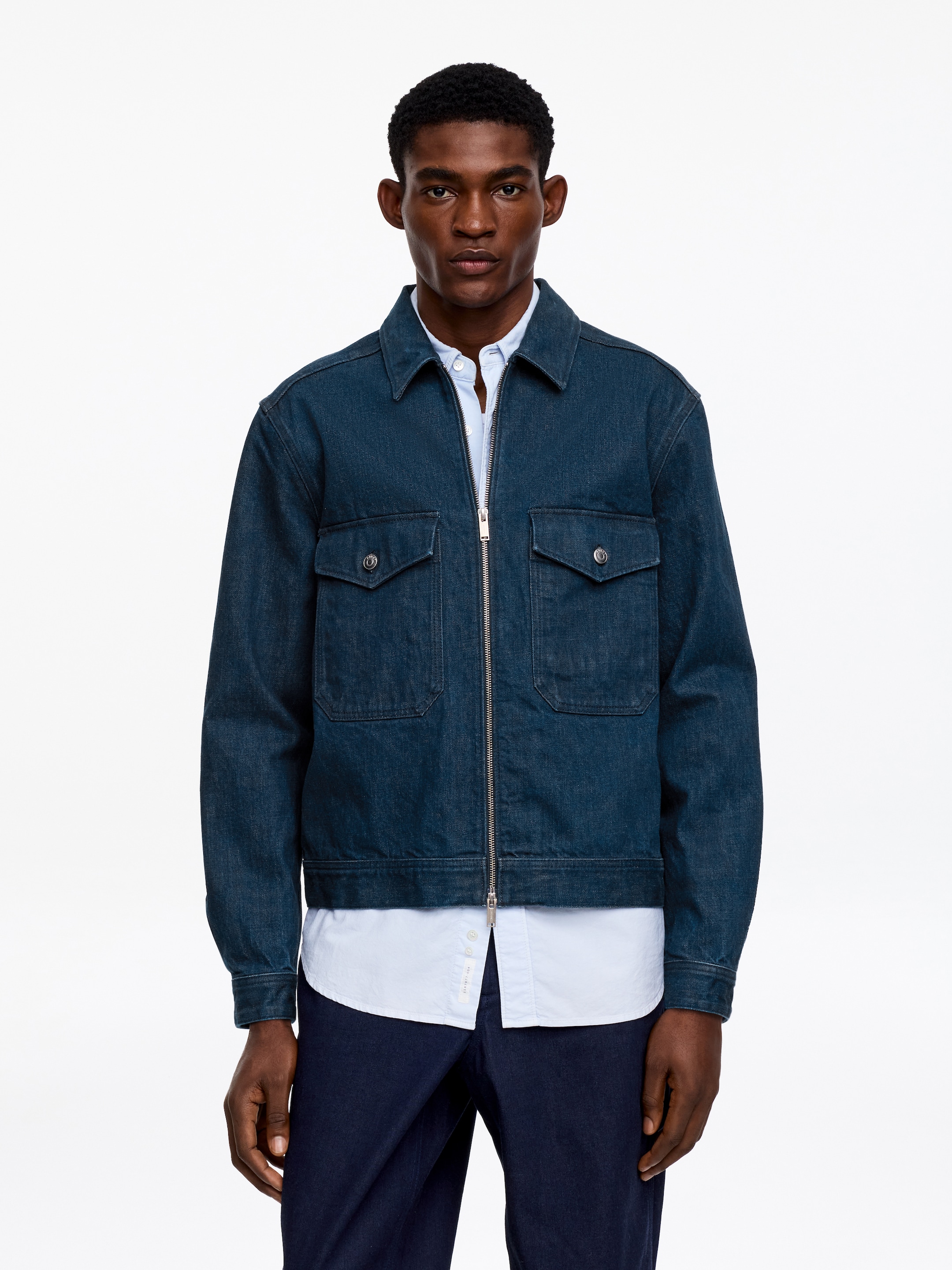 Sobrecamisa denim - Azul - Corte estándar - Men - StillMedia/Lookbook - 4