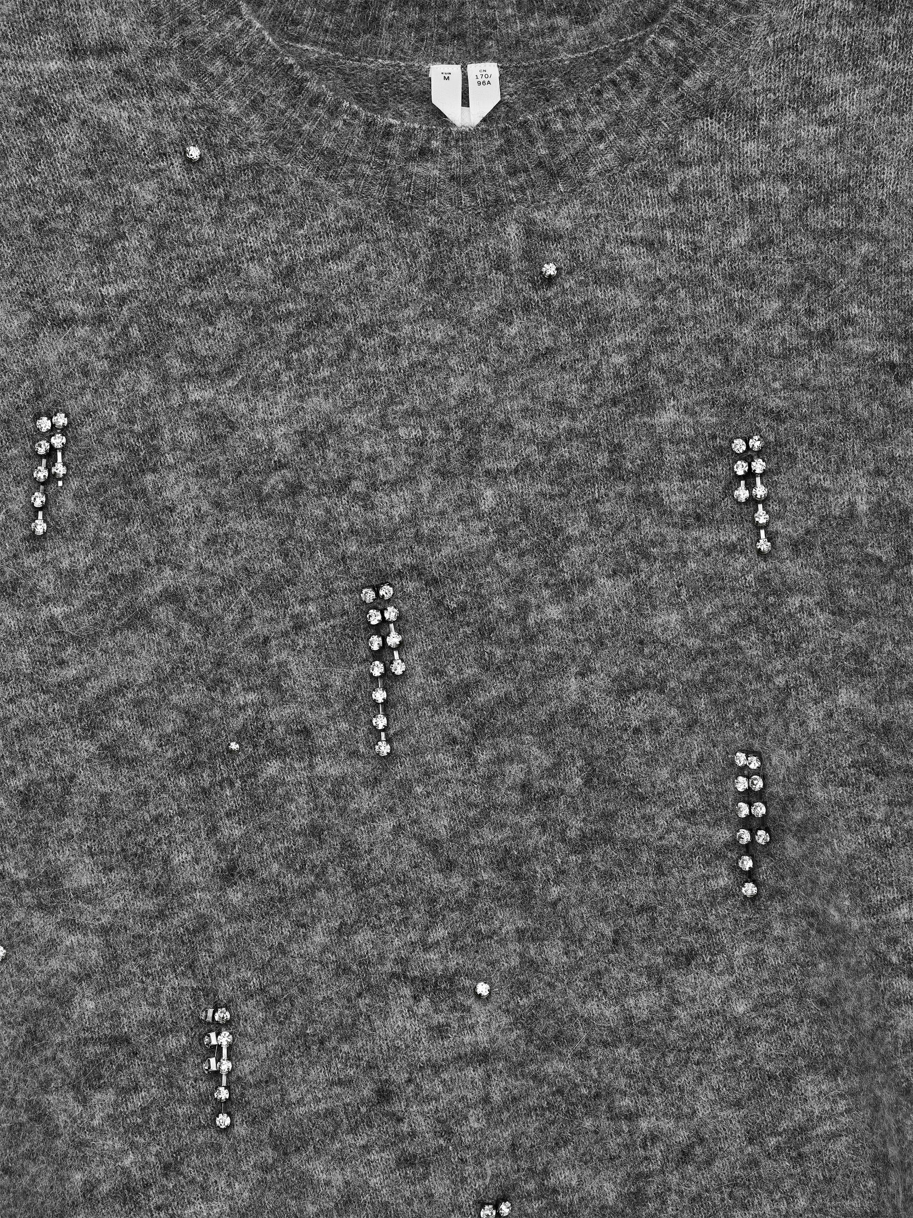 Top de punto adornado - Gris - Corte holgado - Women - StillMedia/DescriptiveDetail - 2