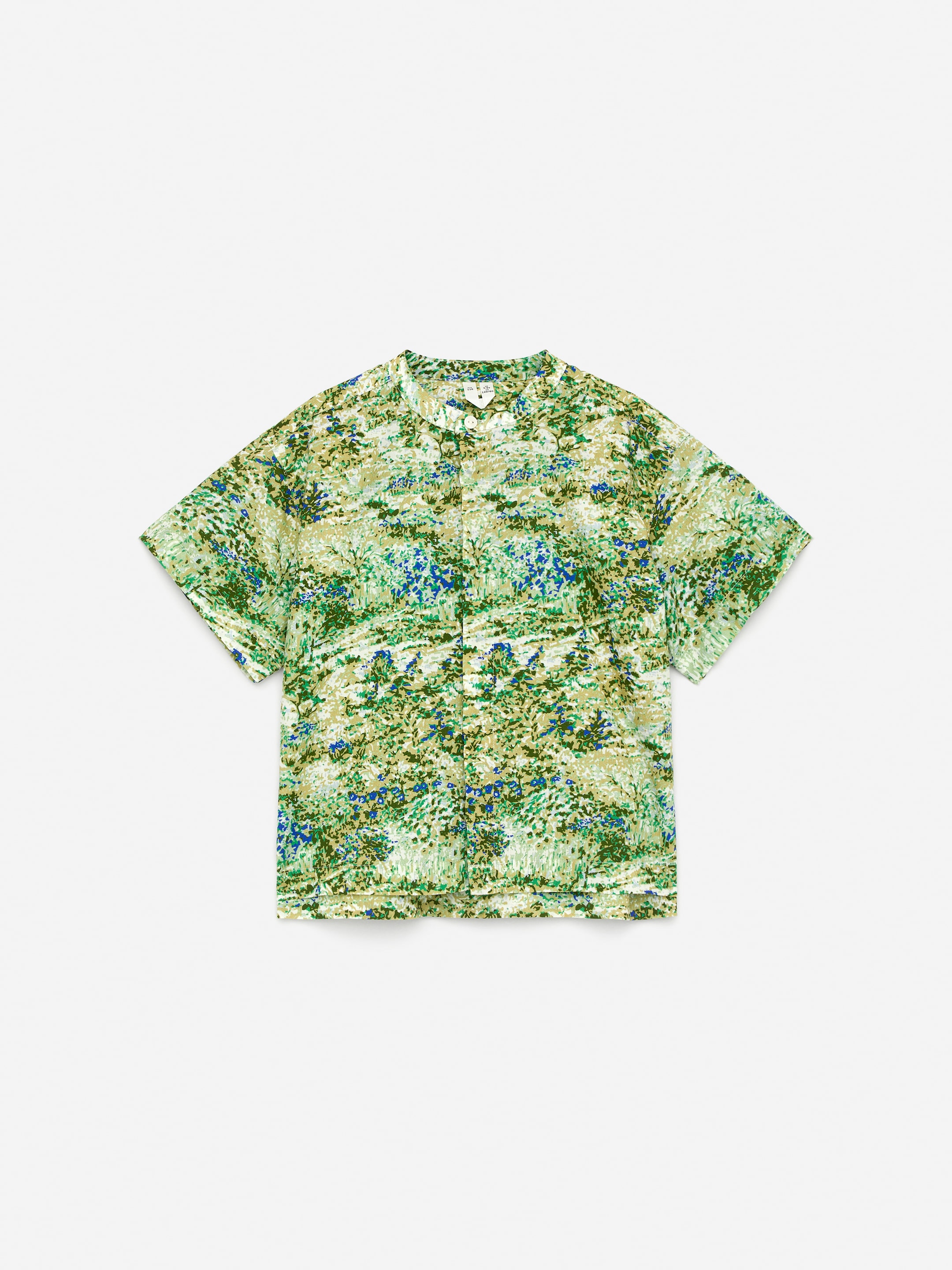 Mönstrad skjorta - Grön/gul - Relaxed fit - Children - StillMedia/DescriptiveStillLife - 1