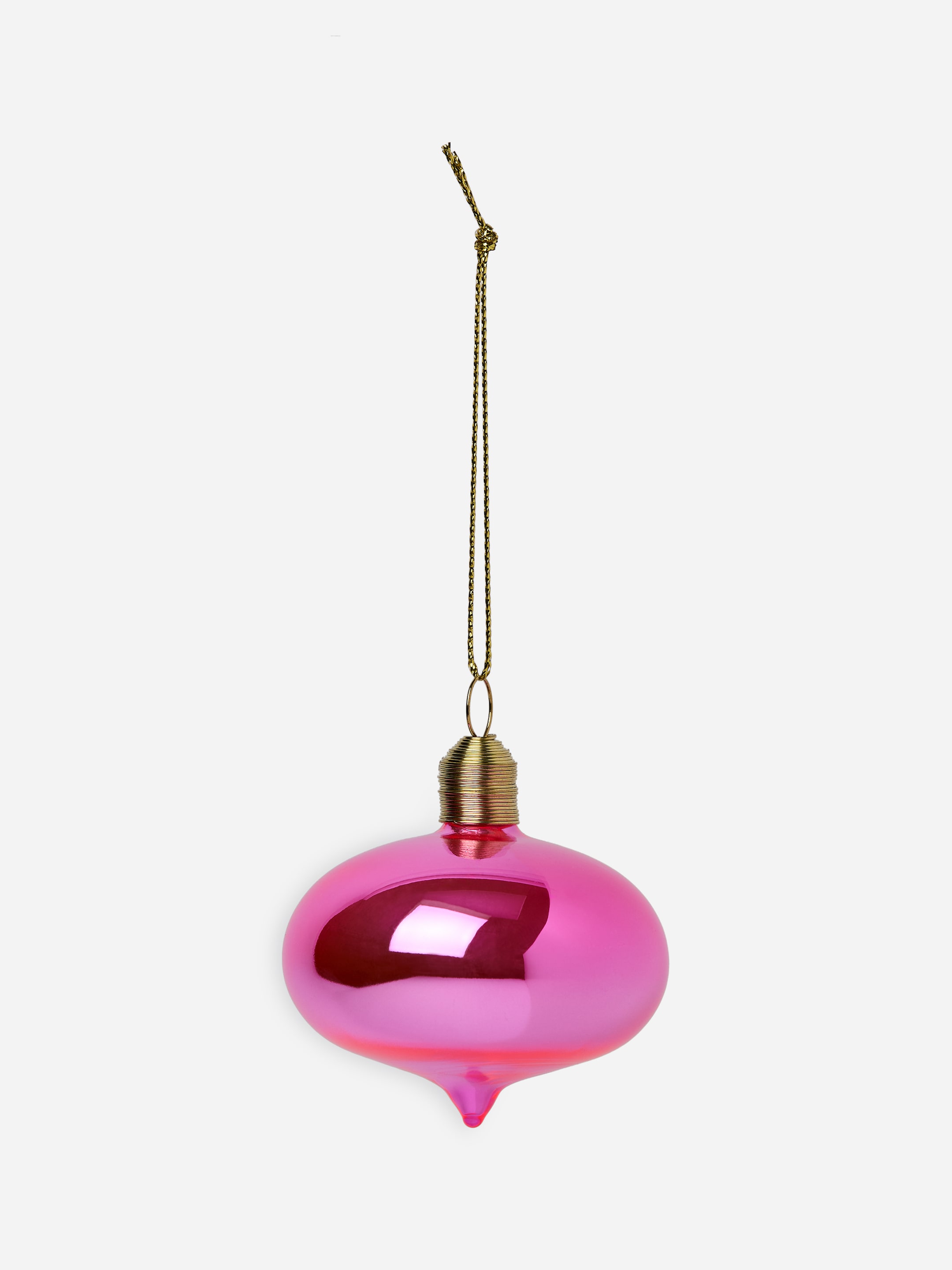 Glass Bauble-Pink-17462