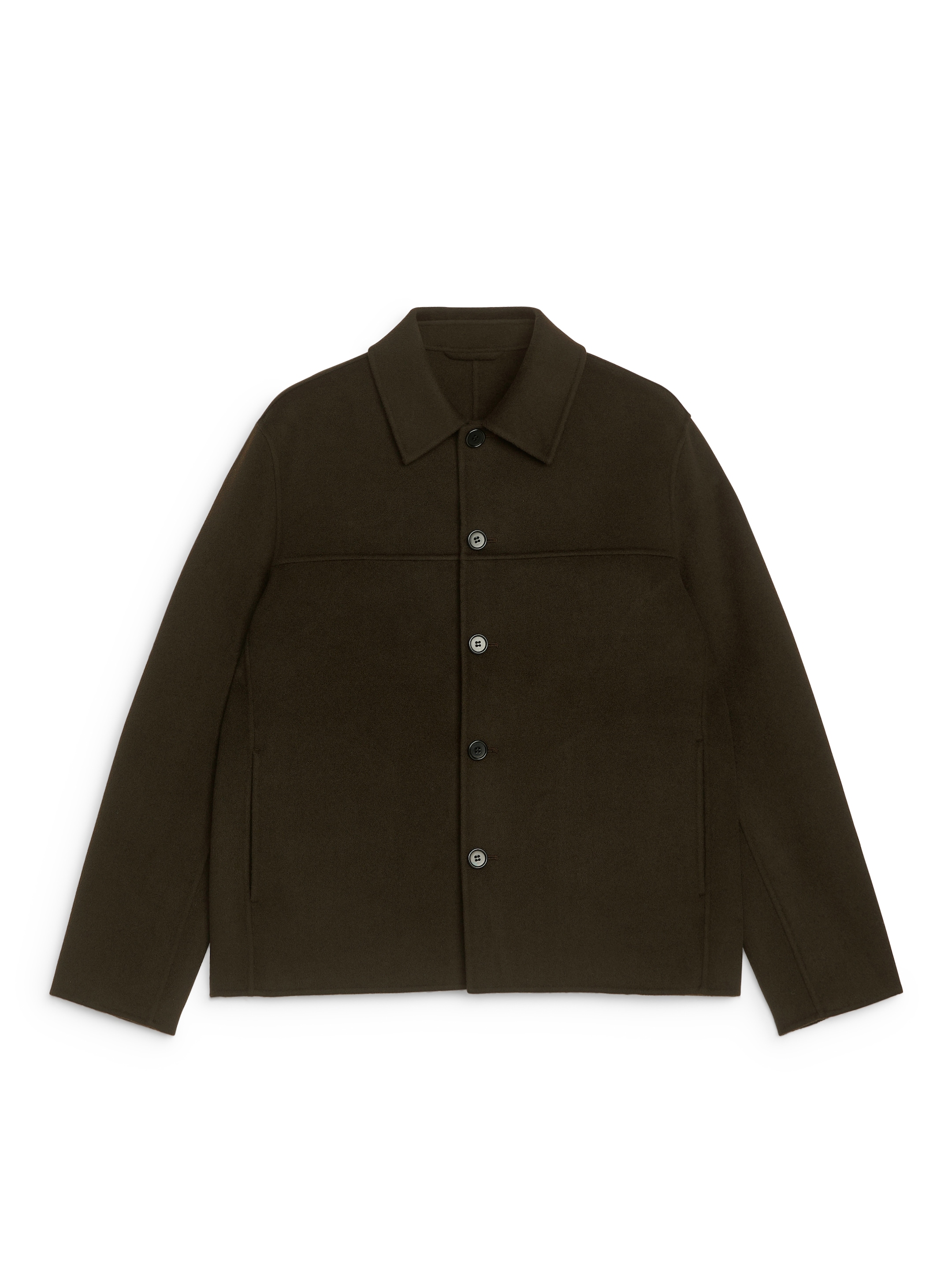 Ingrandisci l'immagine: Double-Face Wool-Blend Jacket - Dark Green - UOMO | H&M CH 1