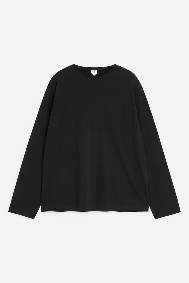 T-shirt a maniche lunghe - Nero/Talpa - 1