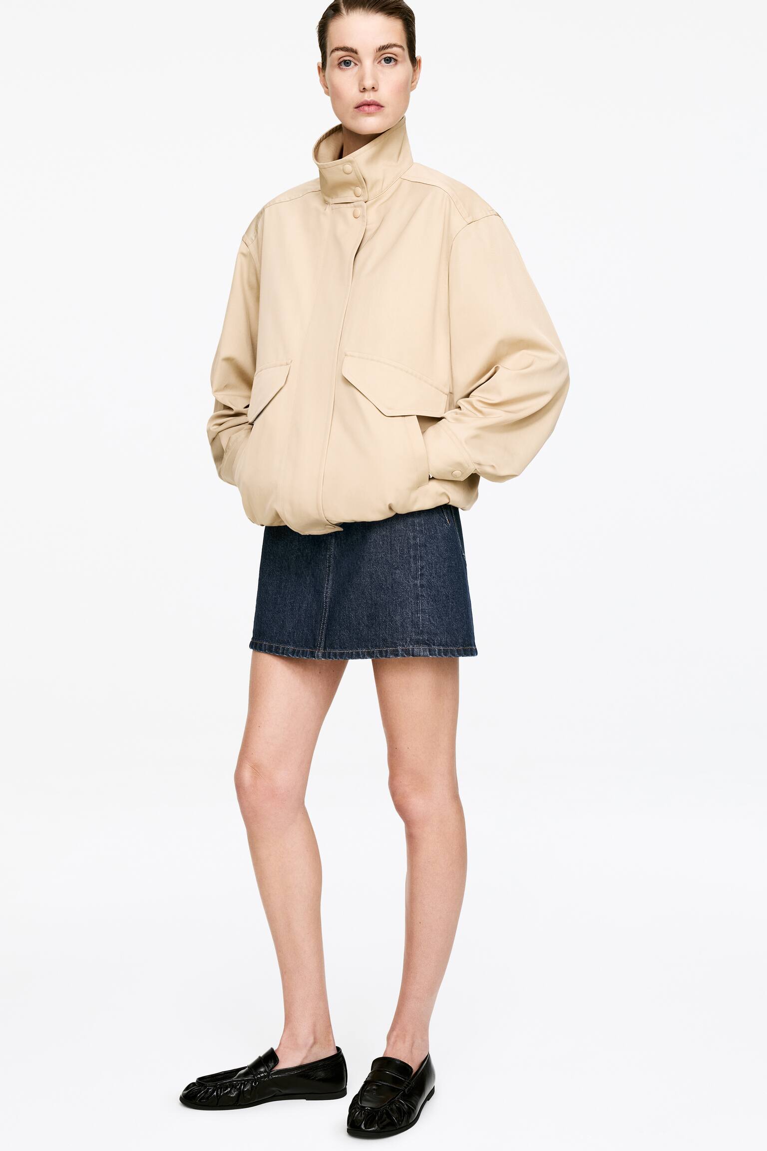 Minigonna in denim - Blu - 6