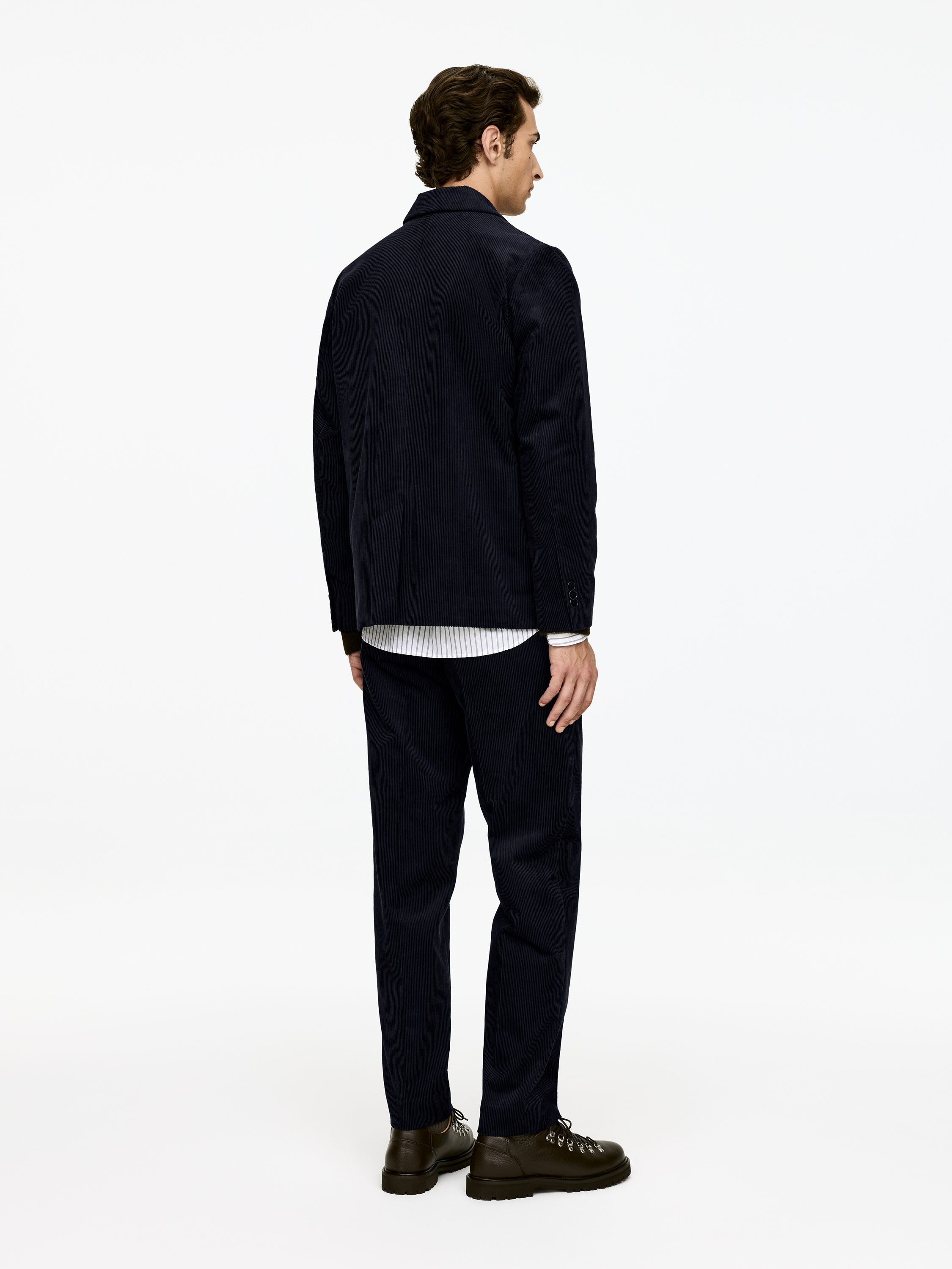 Corduroy Blazer - Dark Blue - Regular fit - Men - StillMedia/Lookbook - 10