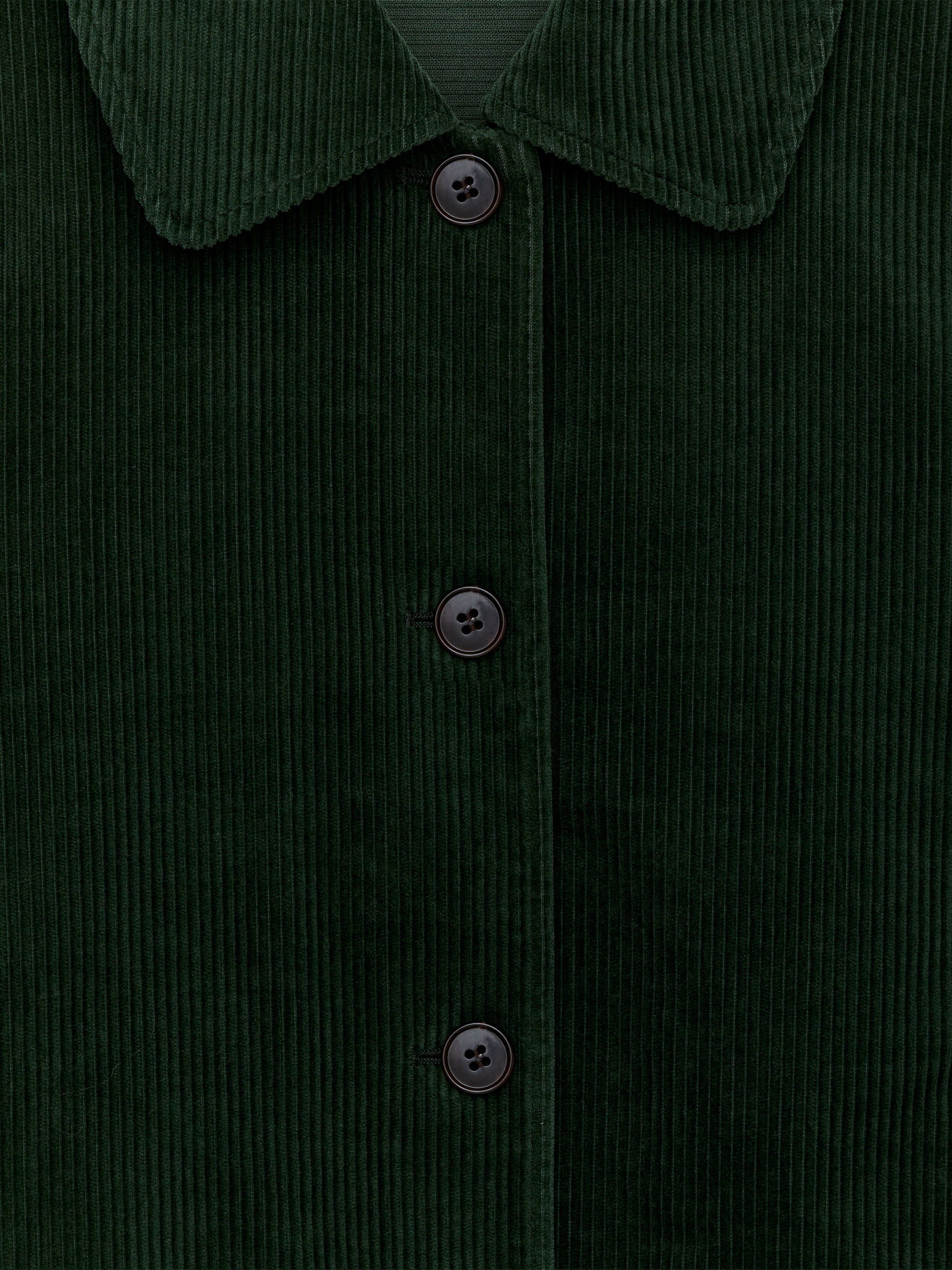 Corduroy Overshirt - Dark Green - Regular fit - Women - StillMedia/DescriptiveStillLife - 2