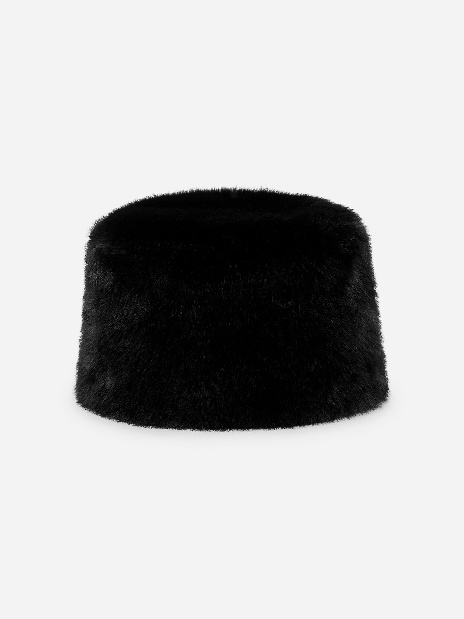 Chapeau en fausse fourrure - Noir - 1