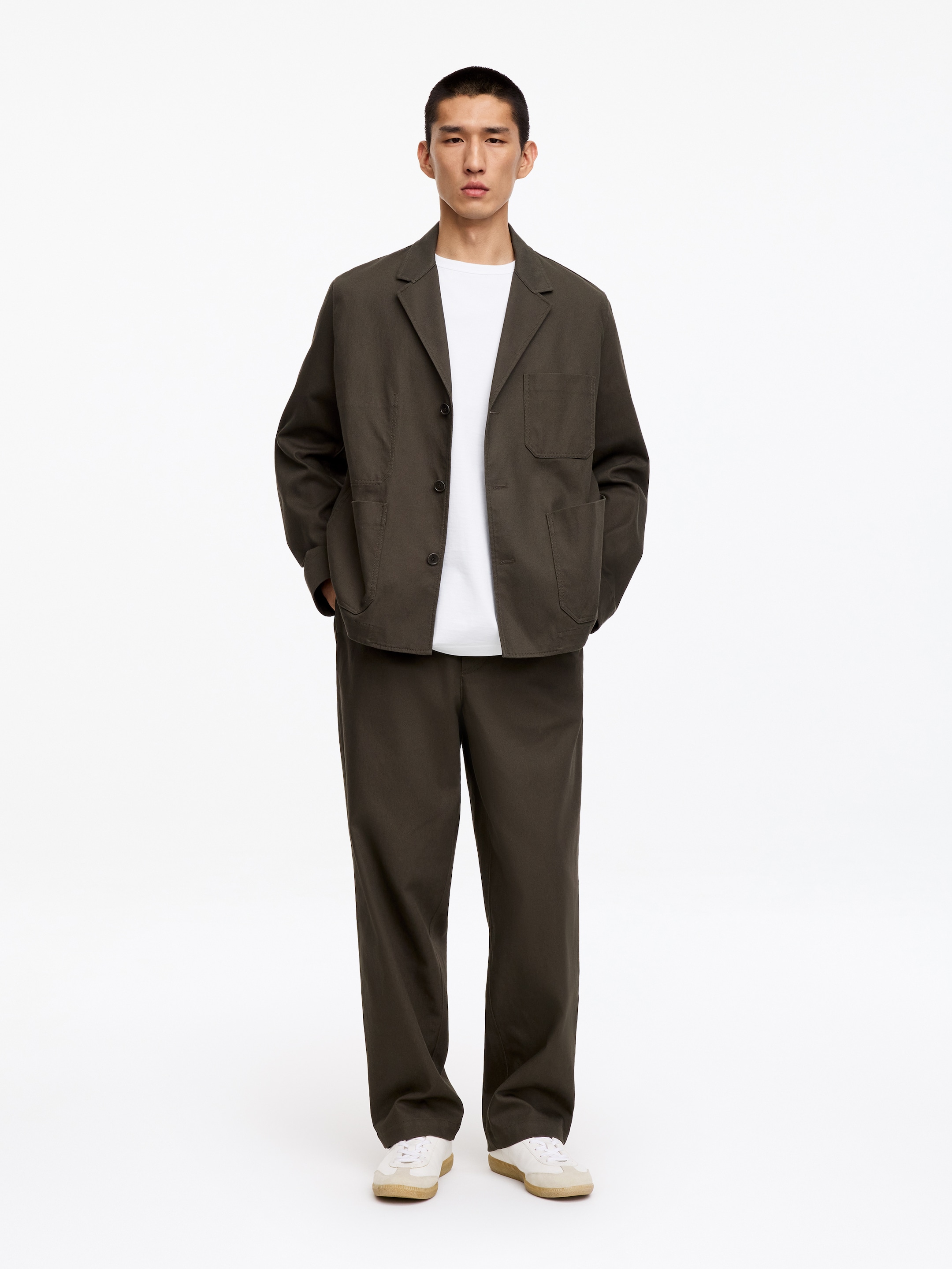 270 GSM Oversized T-Shirt - Vit - Relaxed fit - Men - StillMedia/Lookbook - 23