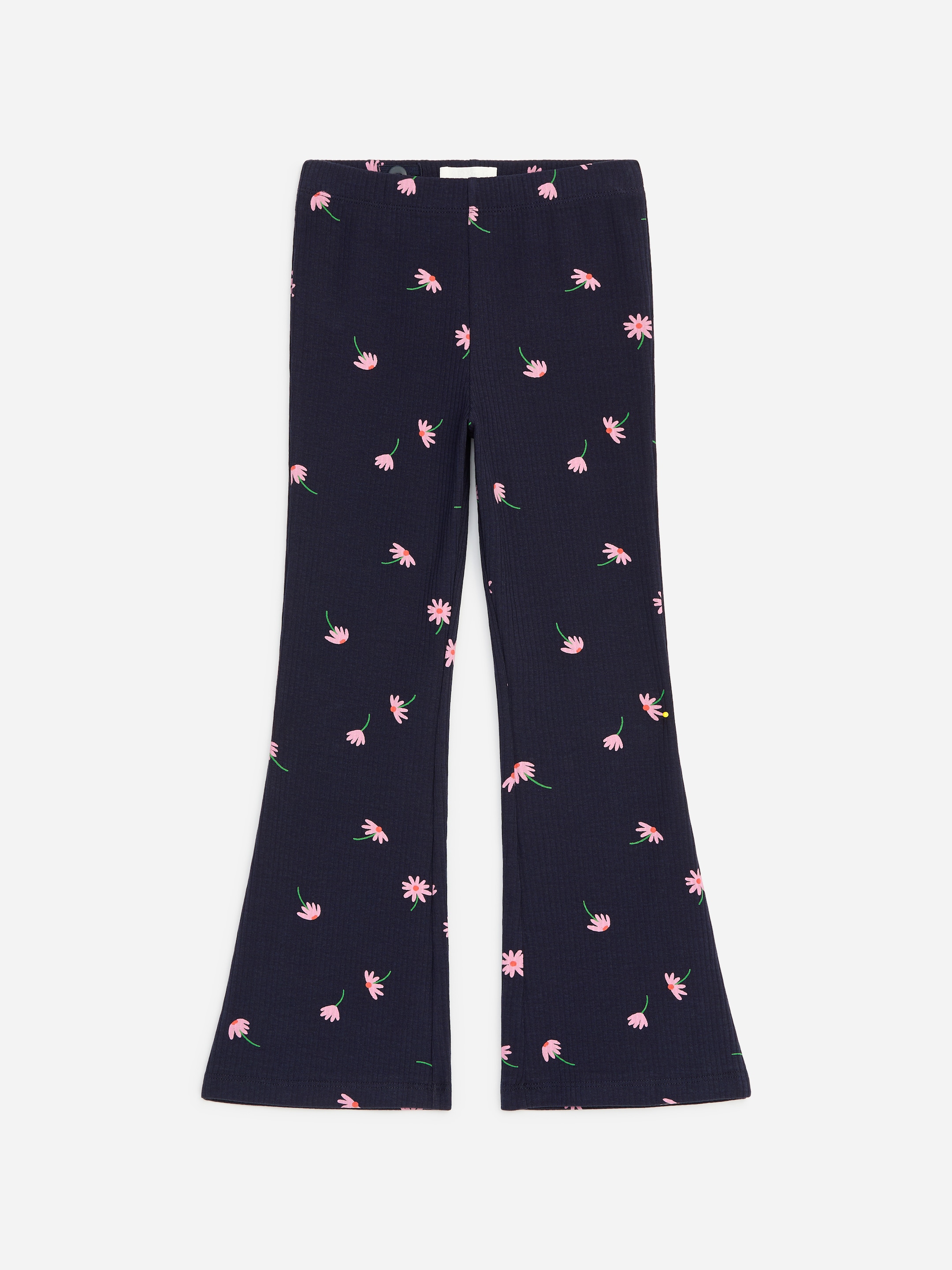Leggings côtelés évasés-Blue-19911