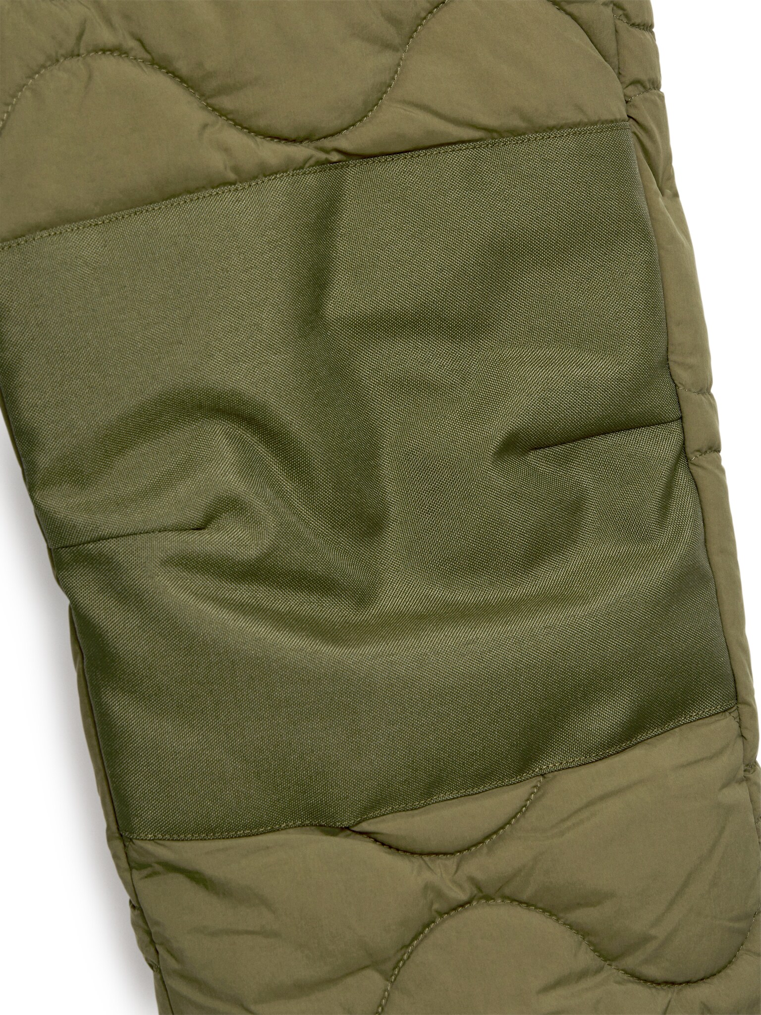 Quilted Outdoor Trousers - Khaki Green - 3