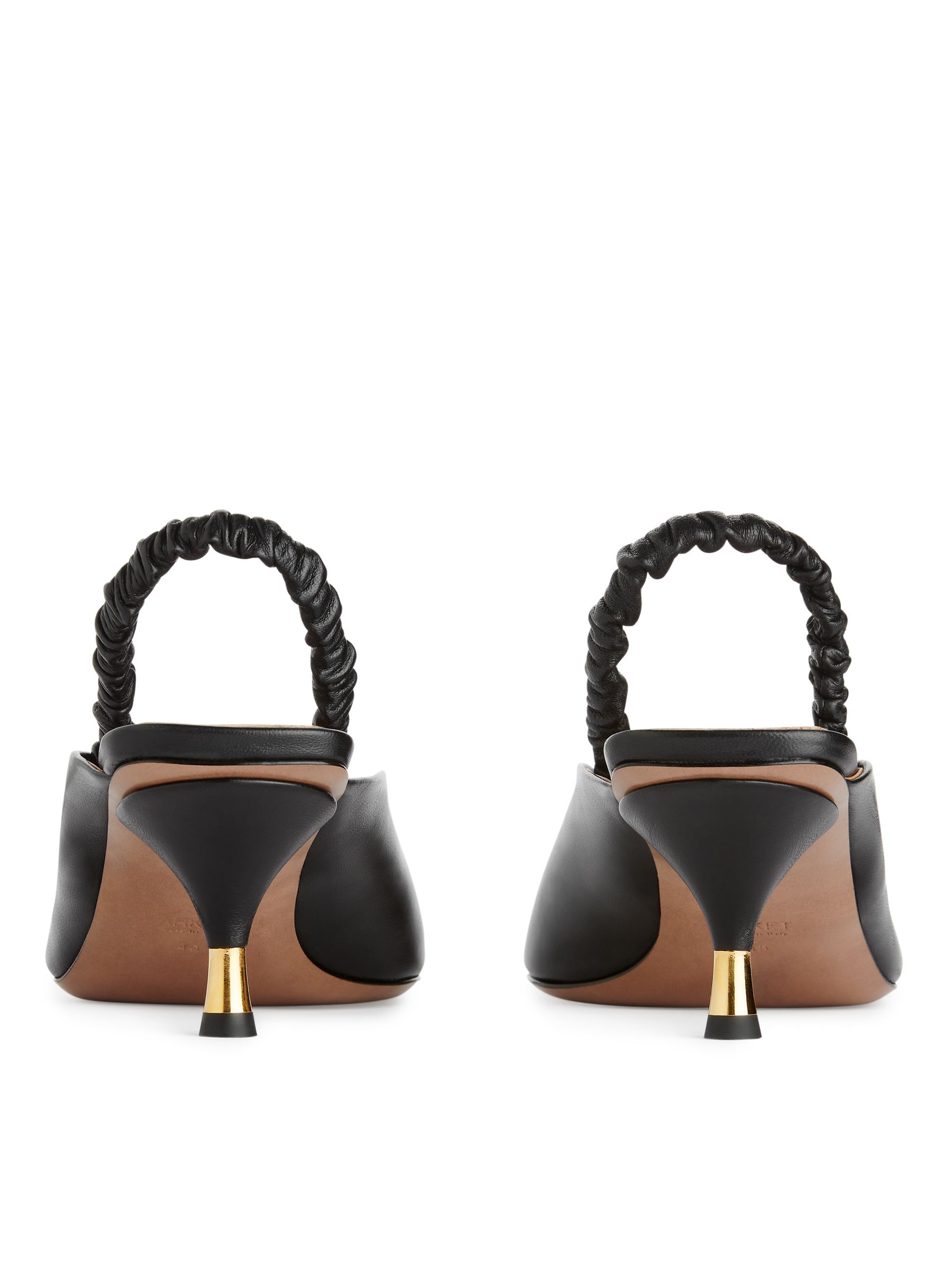 Slingback-Lederpumps - Schwarz - Damen - StillMedia/DescriptiveStillLife - 4