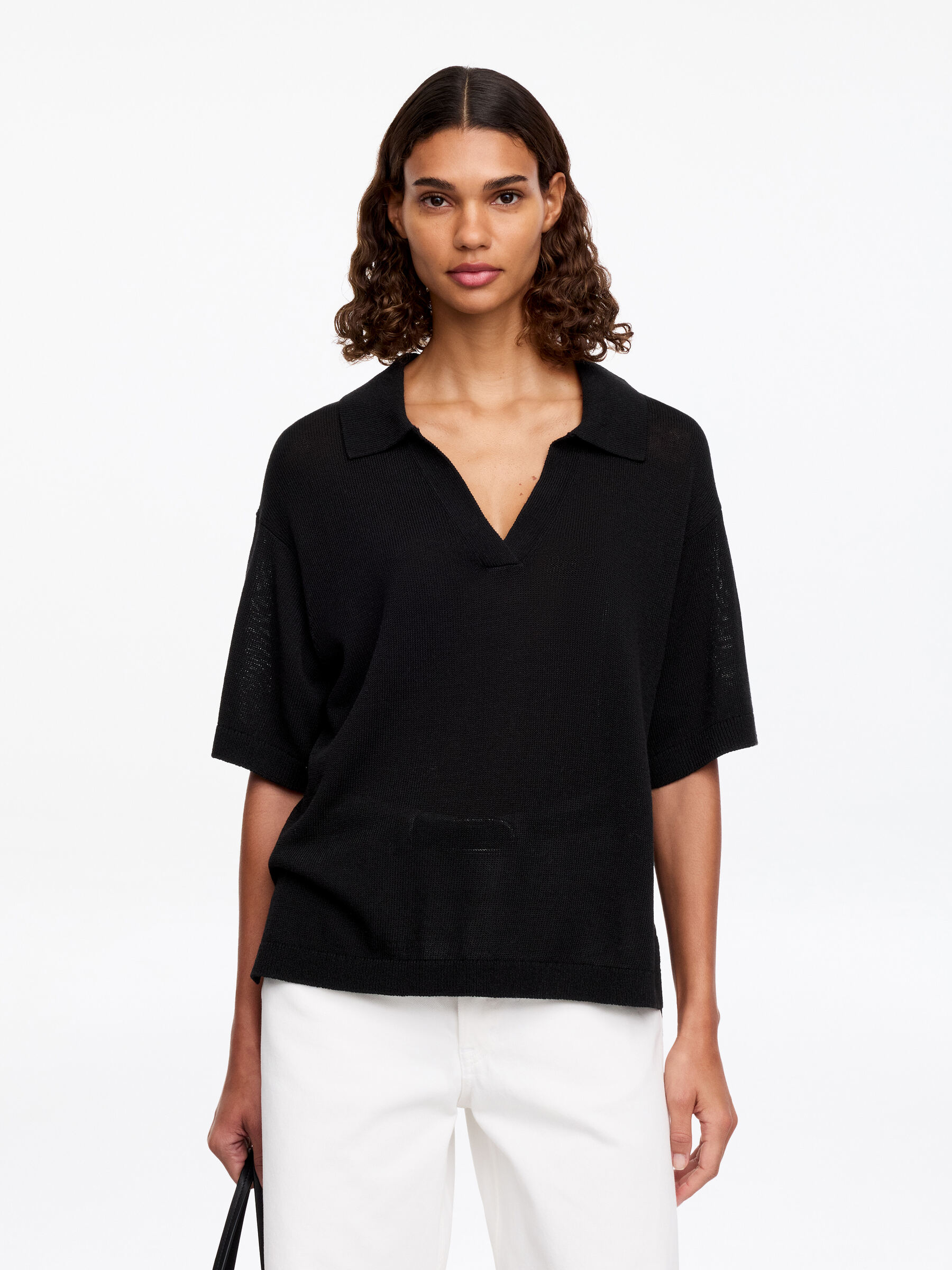Jersey tipo polo de punto-#272627-19365