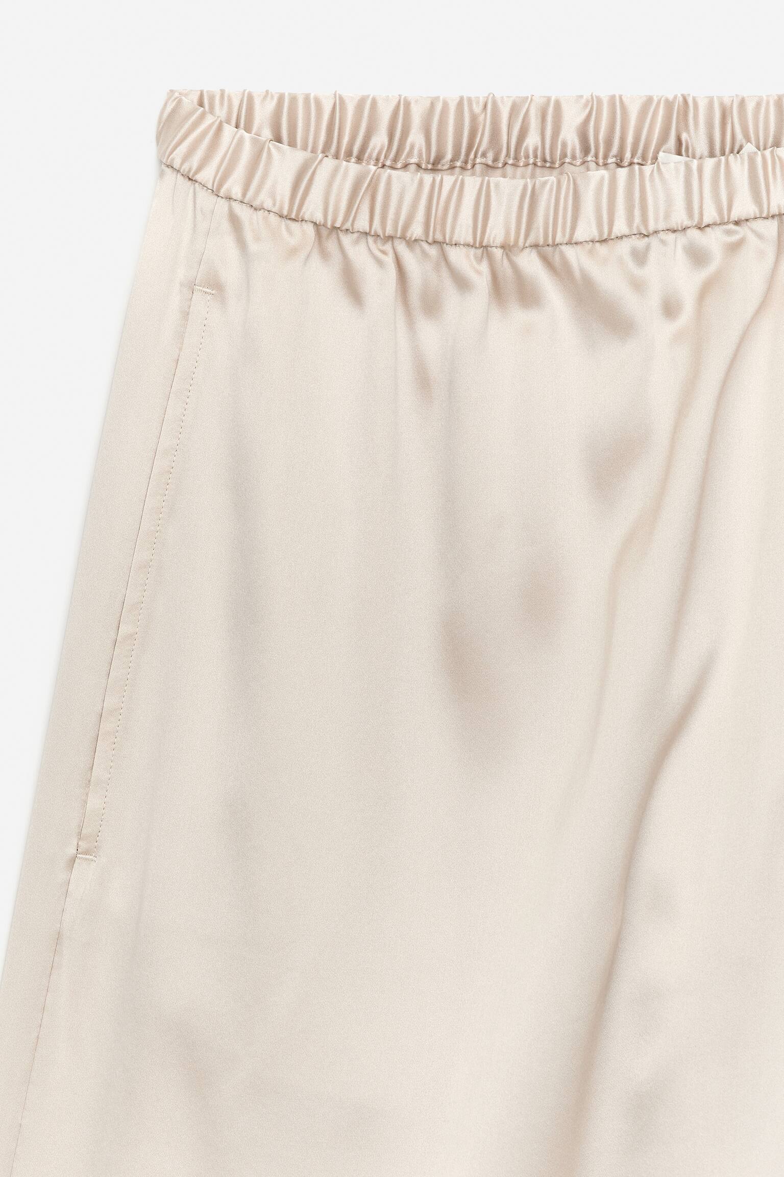 Zijden broek - Lichtbeige - 6