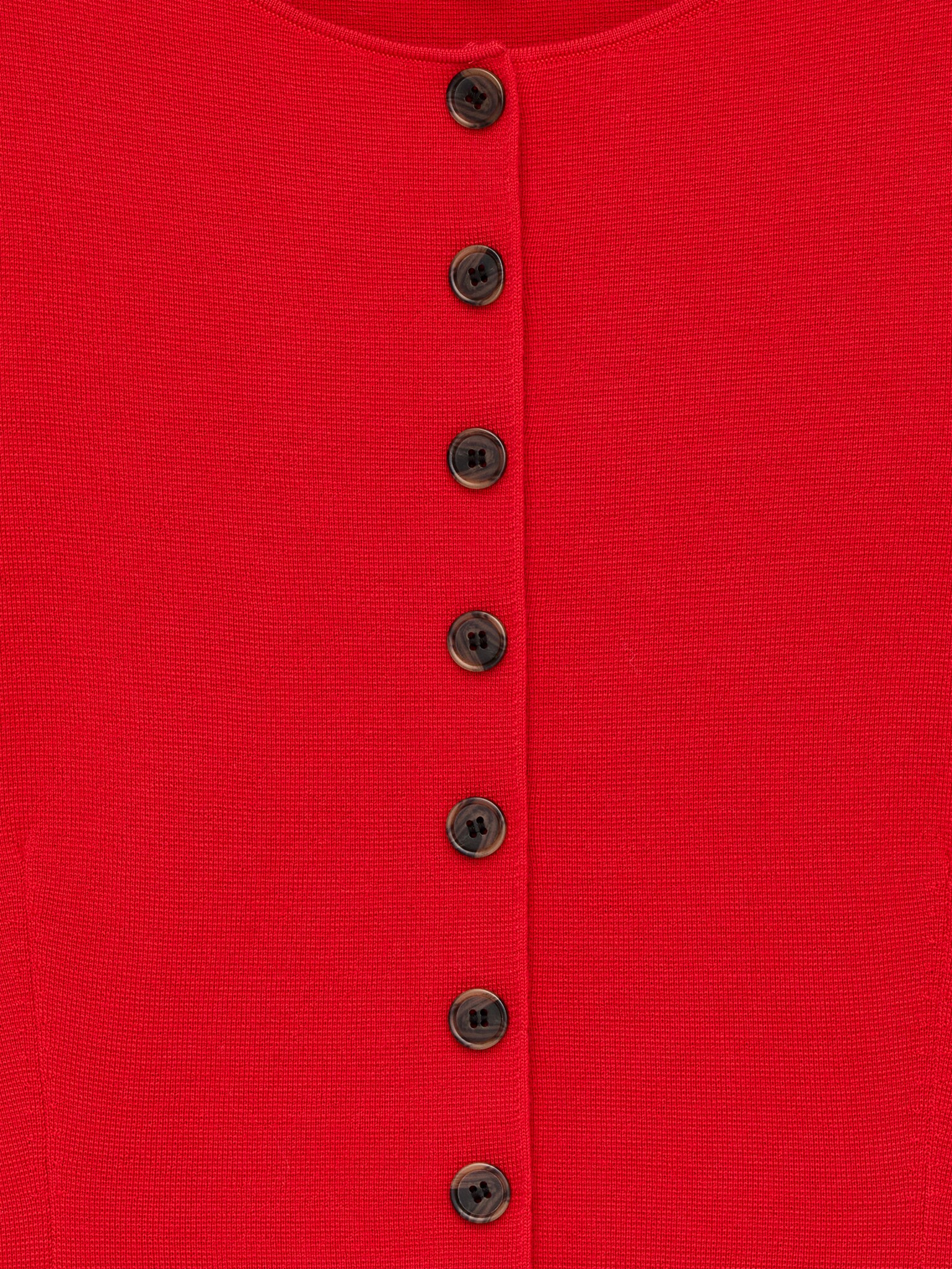 Cardigan en laine Nativa - Rouge/Noir - 5