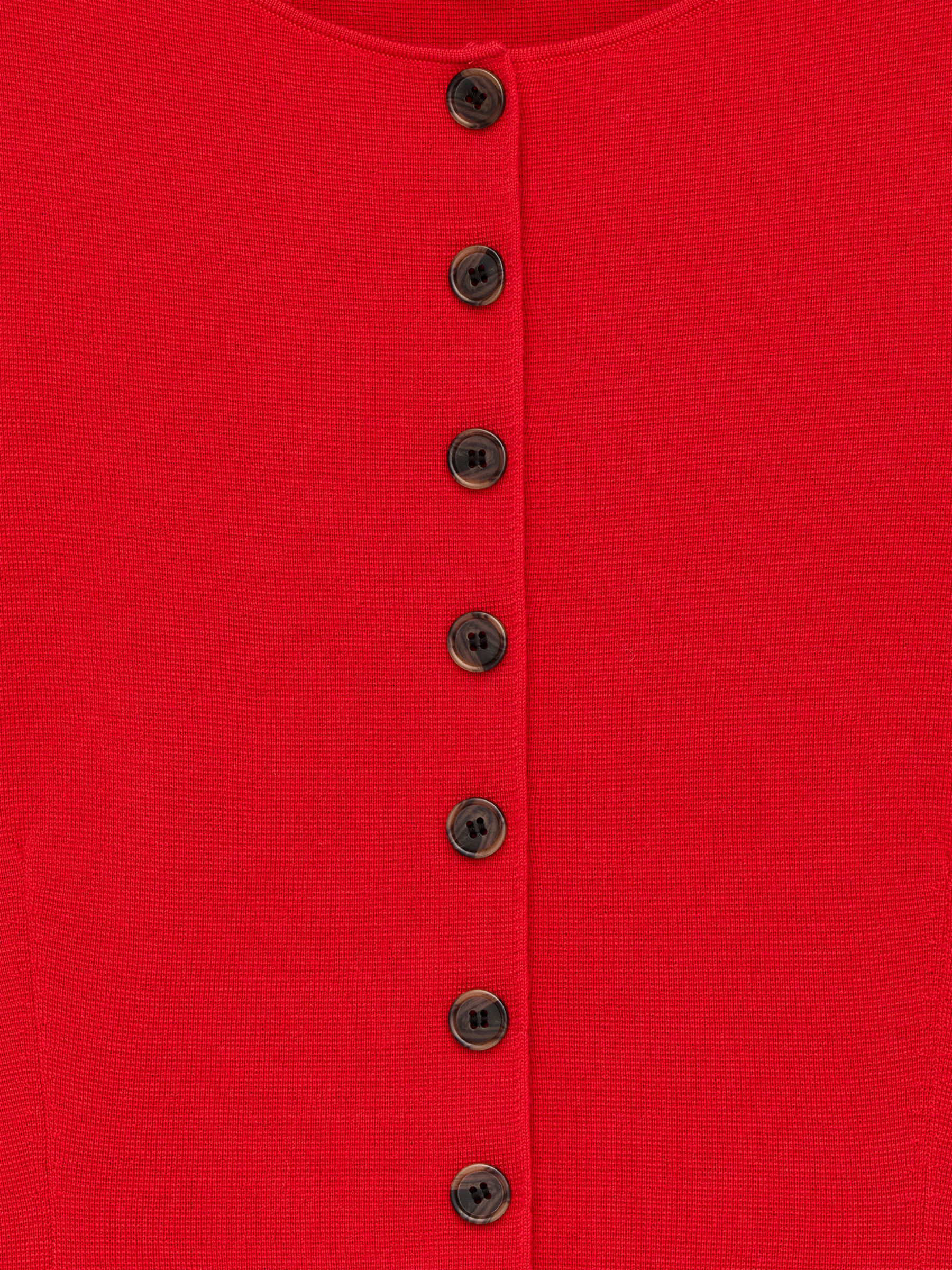 Cárdigan de lana merino - Rojo - Corte ajustado - Women - StillMedia/DescriptiveDetail - 2