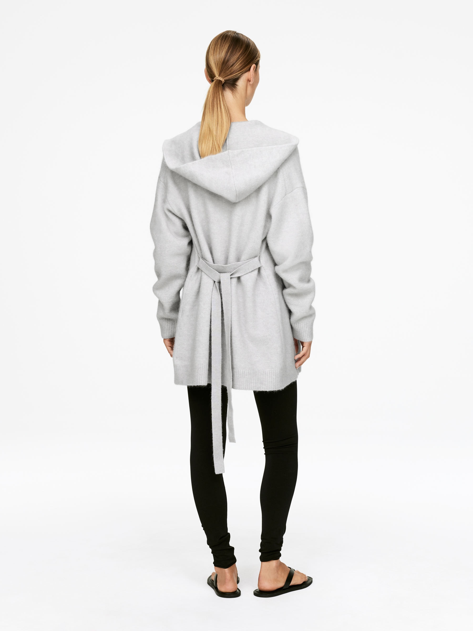 Alpaca-Wool Blend Cardigan - Grey - Regular fit - Women - StillMedia/Lookbook - 4