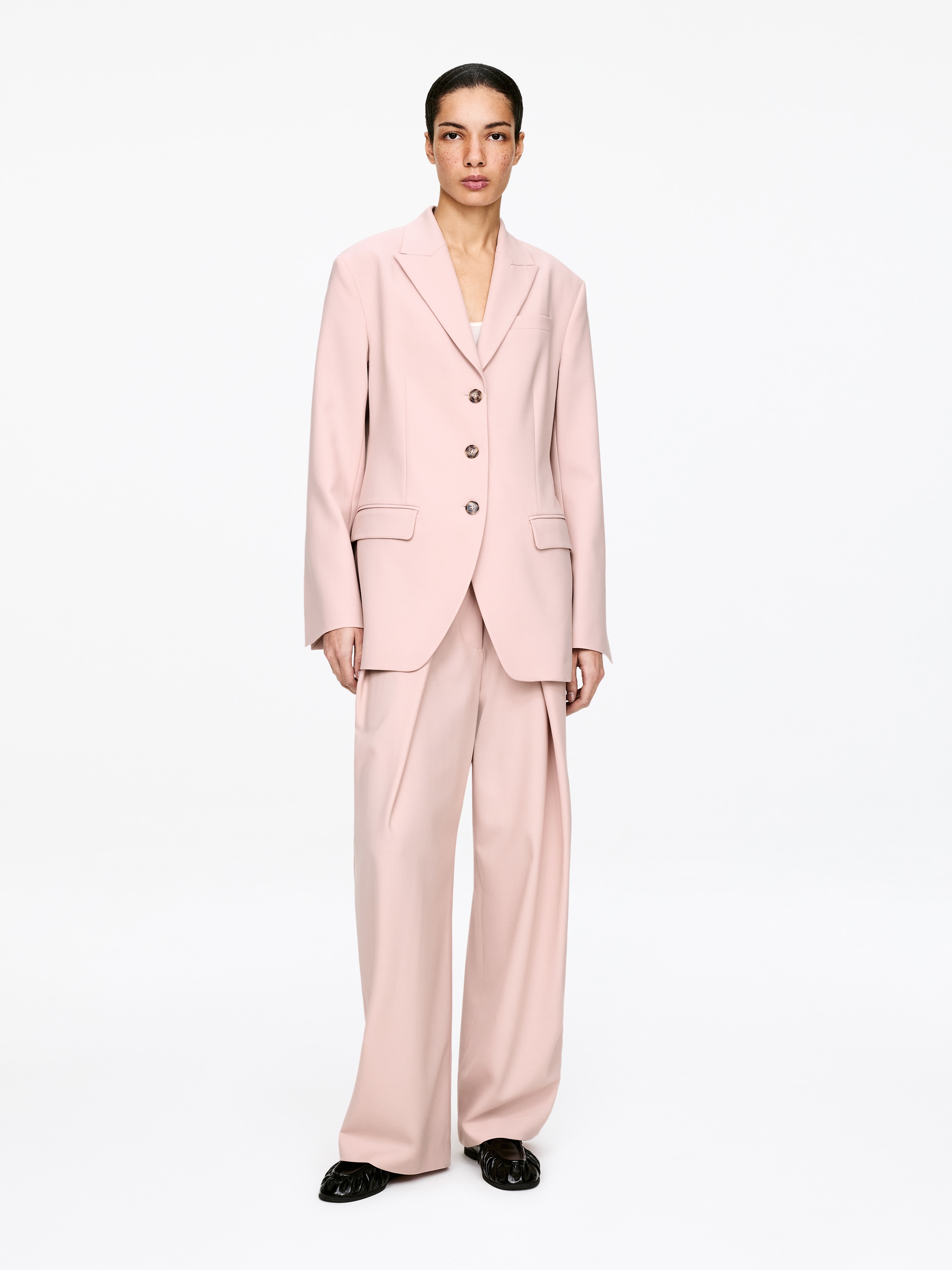 Jednorzędowa marynarka - Łososiowy