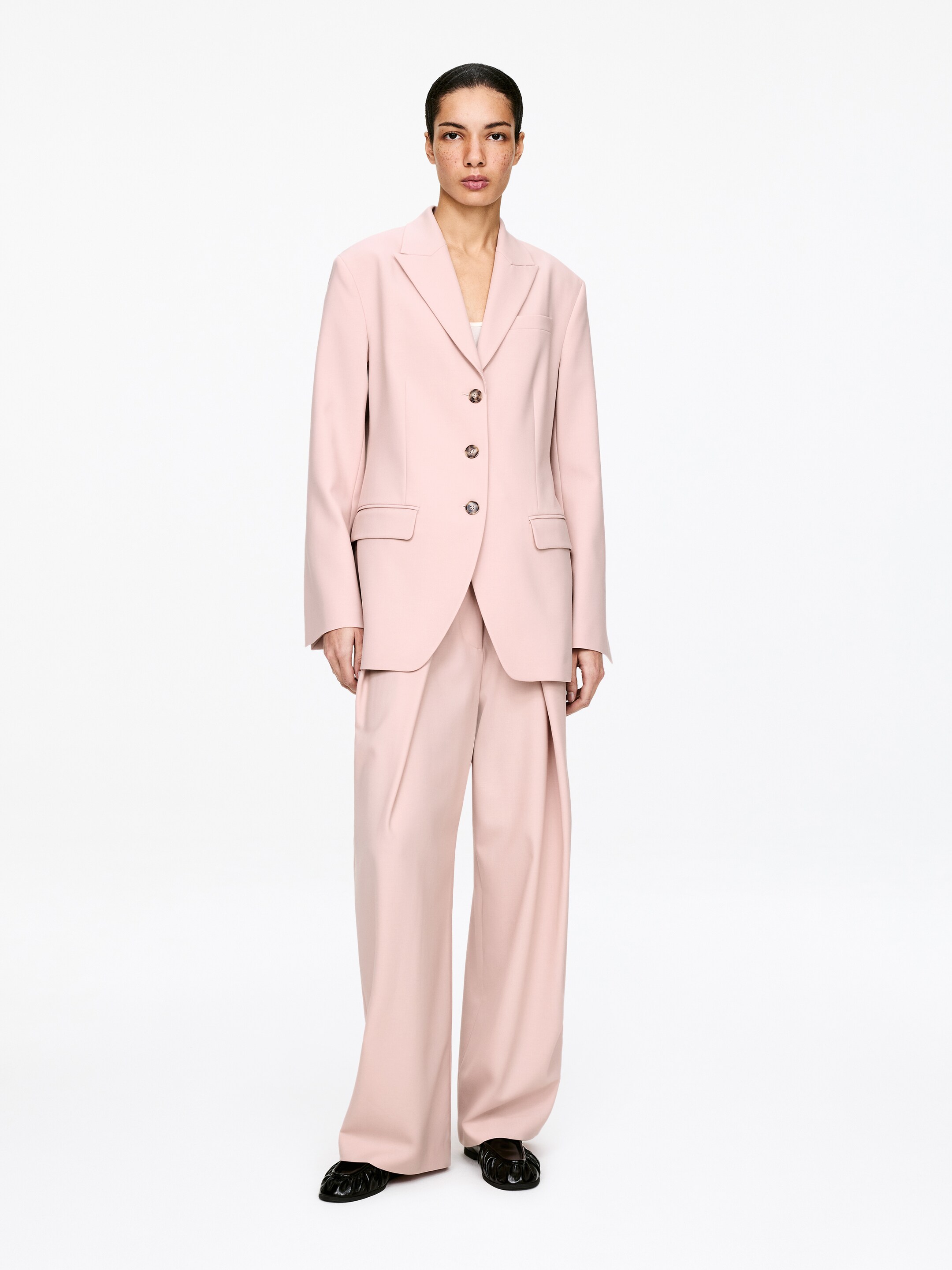 Größeres Bild anzeigen: Einreihiger Blazer - Lachsrosa - Ladies | H&M AT 1