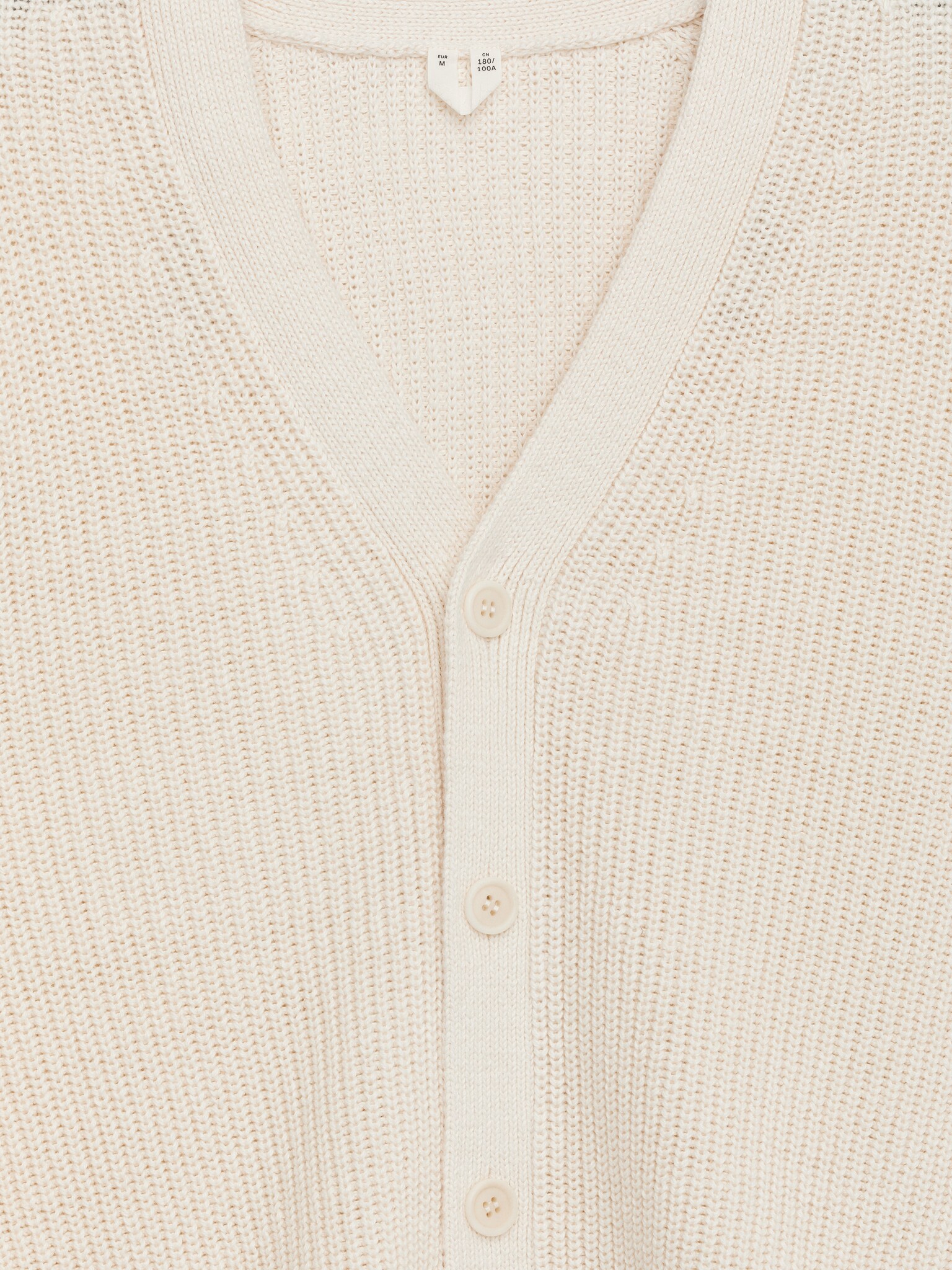 Cardigan en mélange de lin - Blanc cassé - 2