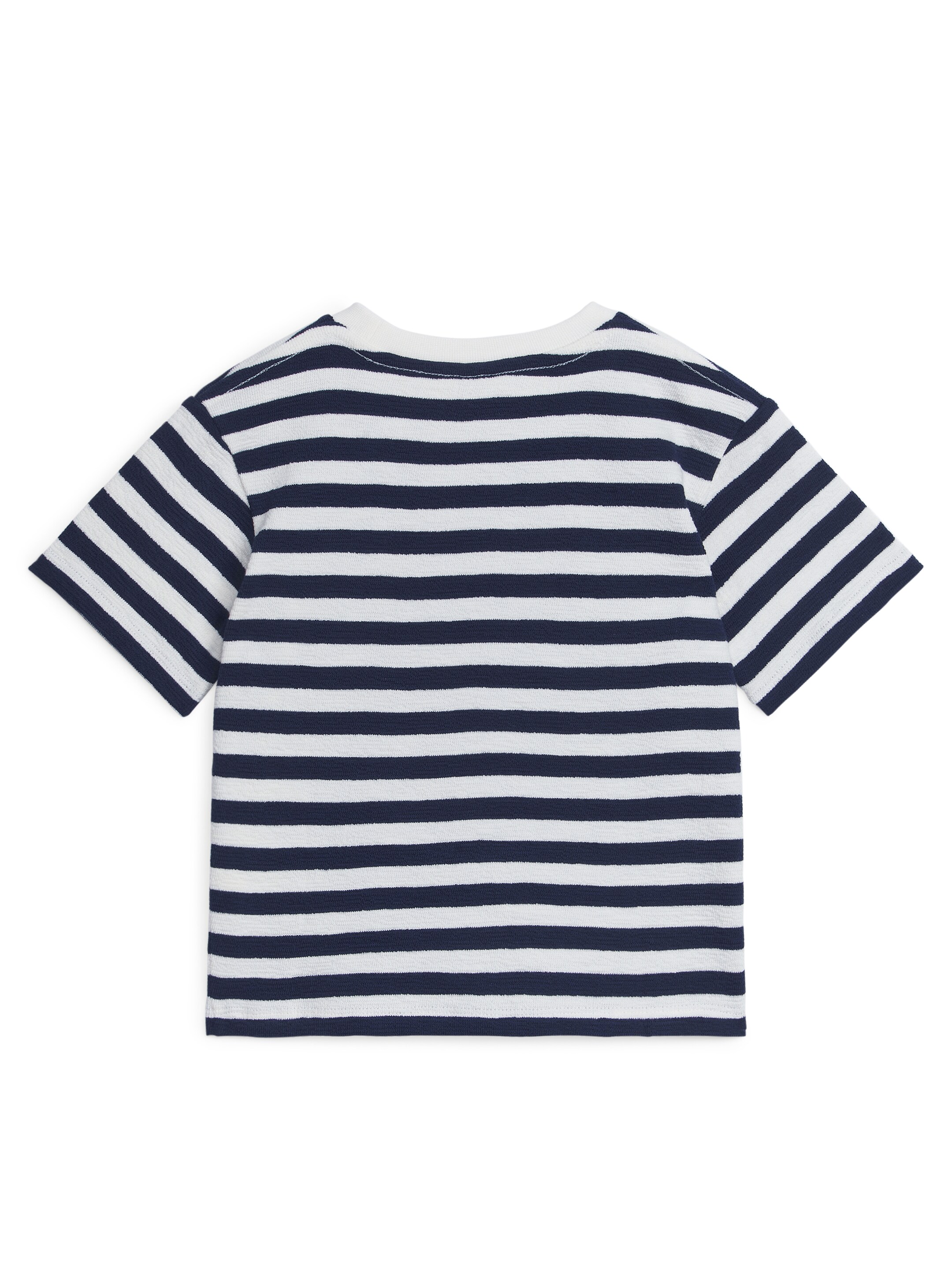 Textured T-Shirt - Blue/Stripes - Regular fit - Children - StillMedia/DescriptiveStillLife - 3