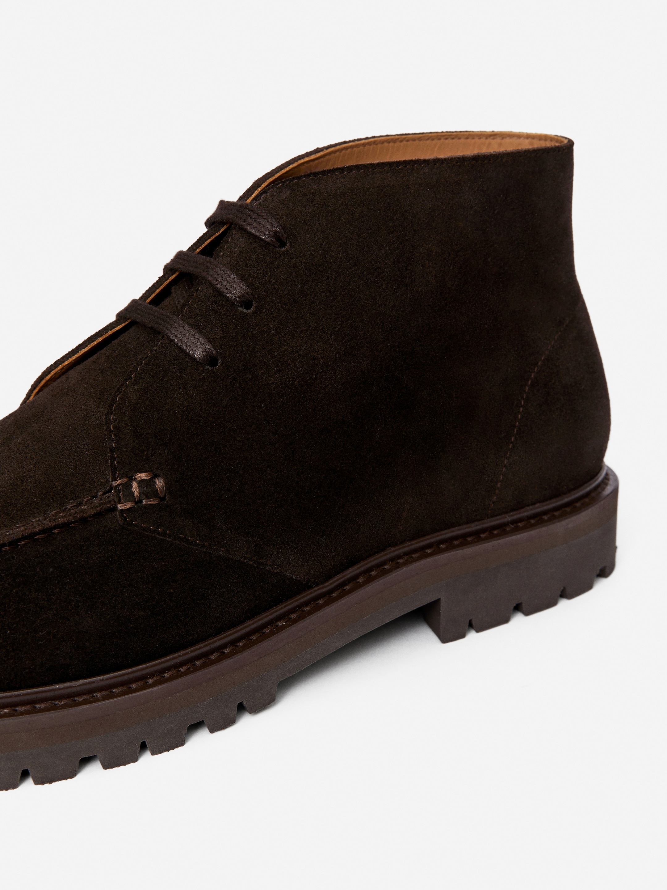 Zobrazit větší obrázek: Semišové Chukka boty - Tmavě hnědá - MUŽI | H&M CZ 9