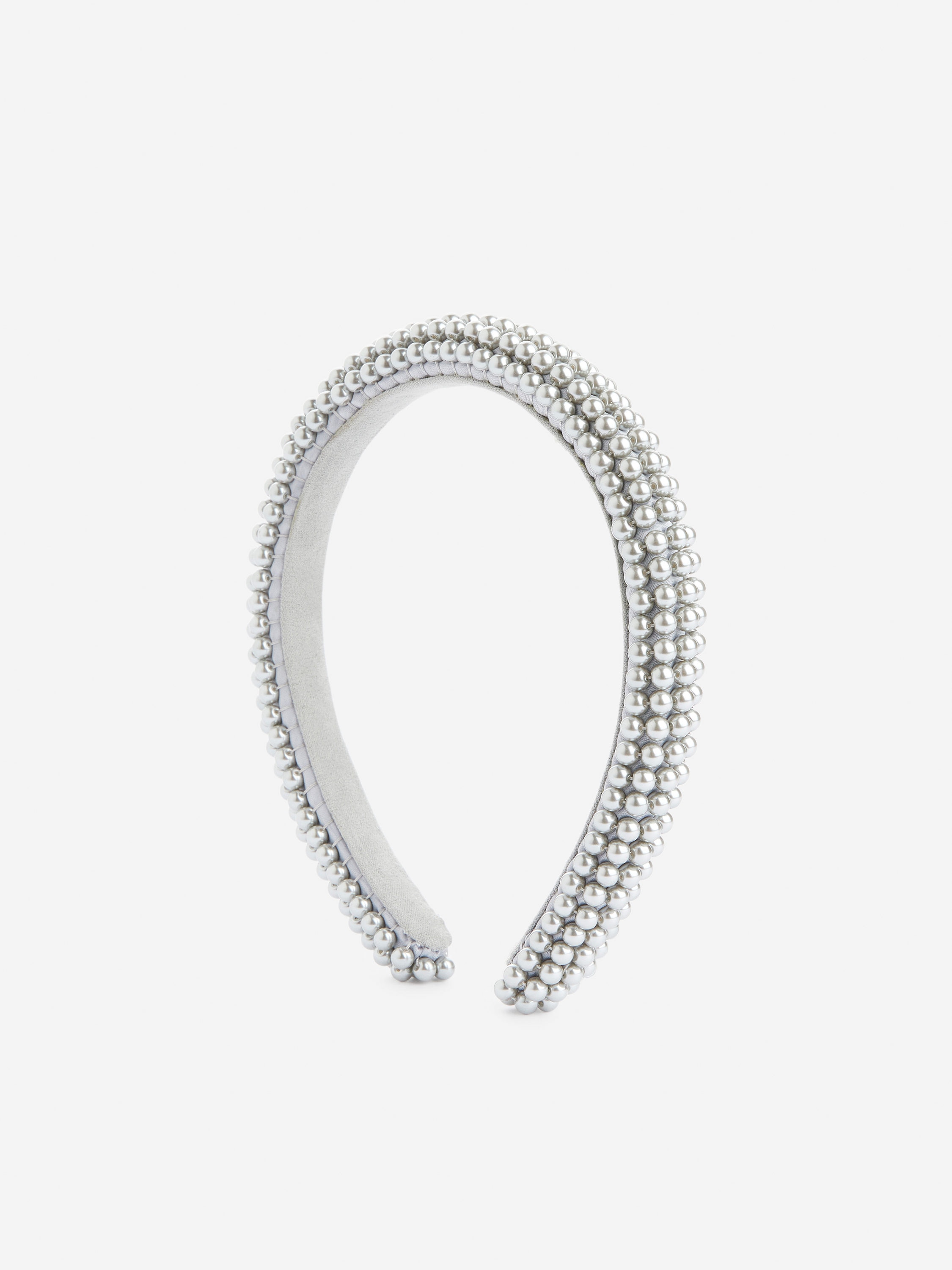 Pearl Alice Band-#8A8E8E-13343