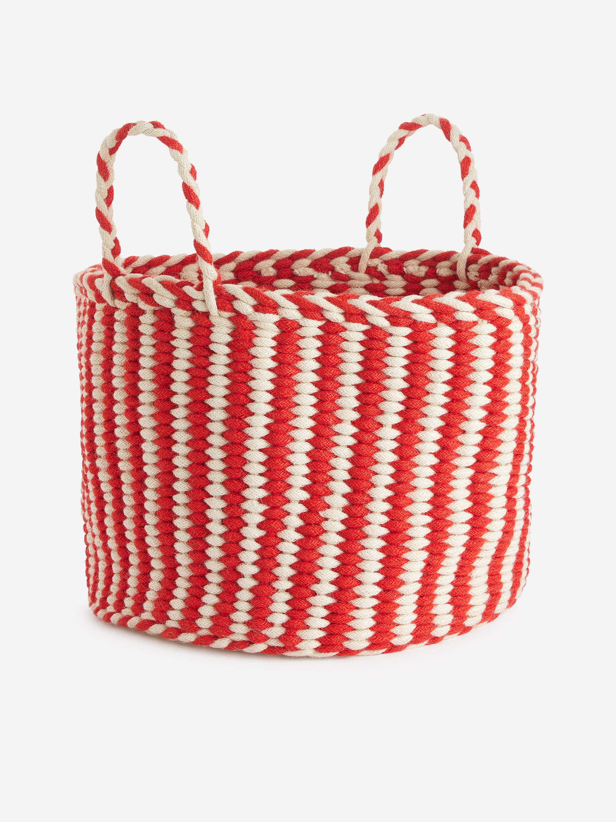 Aufbewahrungskorb, 41 cm - Rot/Cremeweiß - Haushaltswaren - StillMedia/DescriptiveStillLife - 1