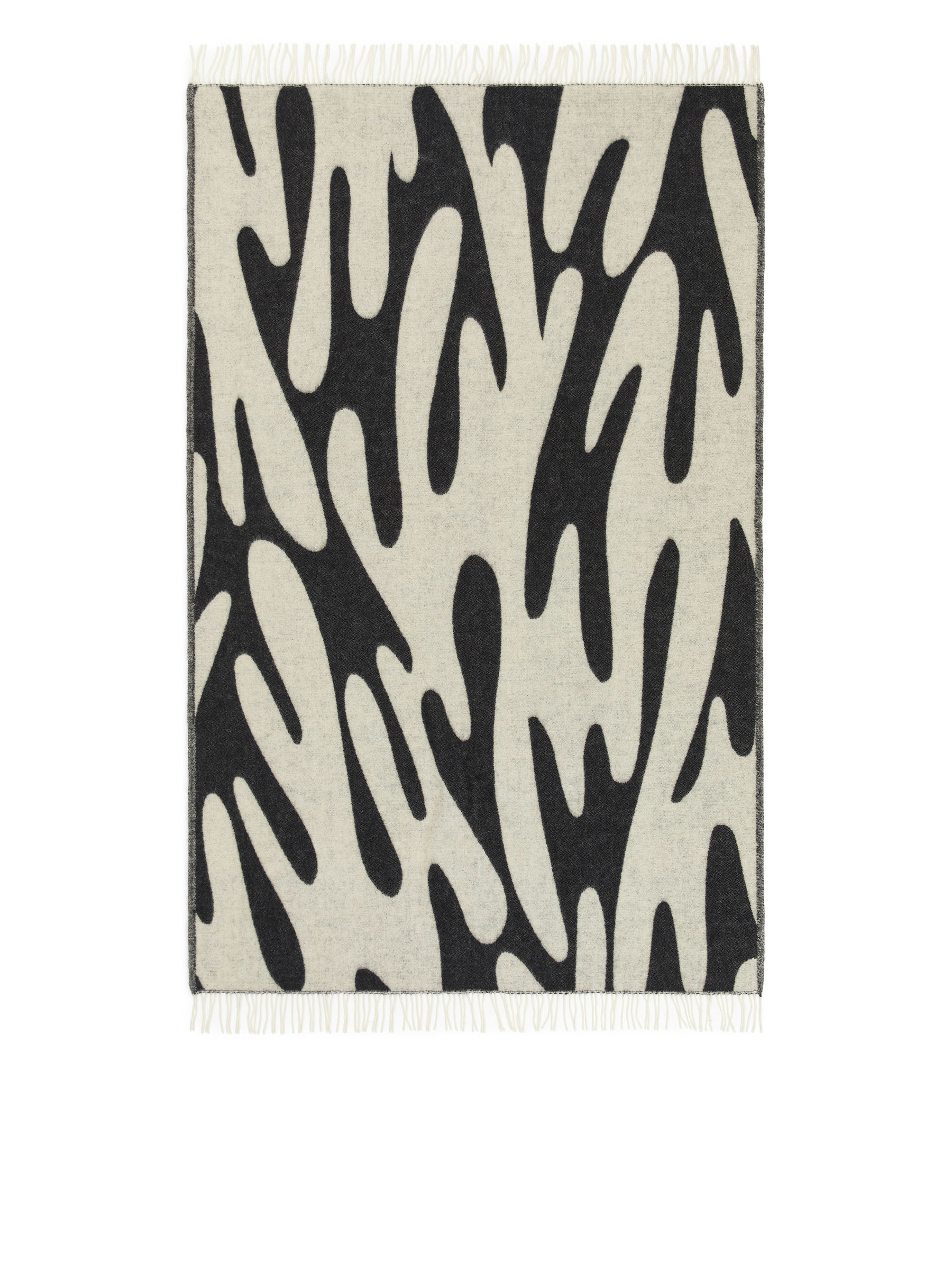 Wolldecke von Klippan - Weiß/Schwarz - Haushaltswaren - StillMedia/DescriptiveStillLife - 3