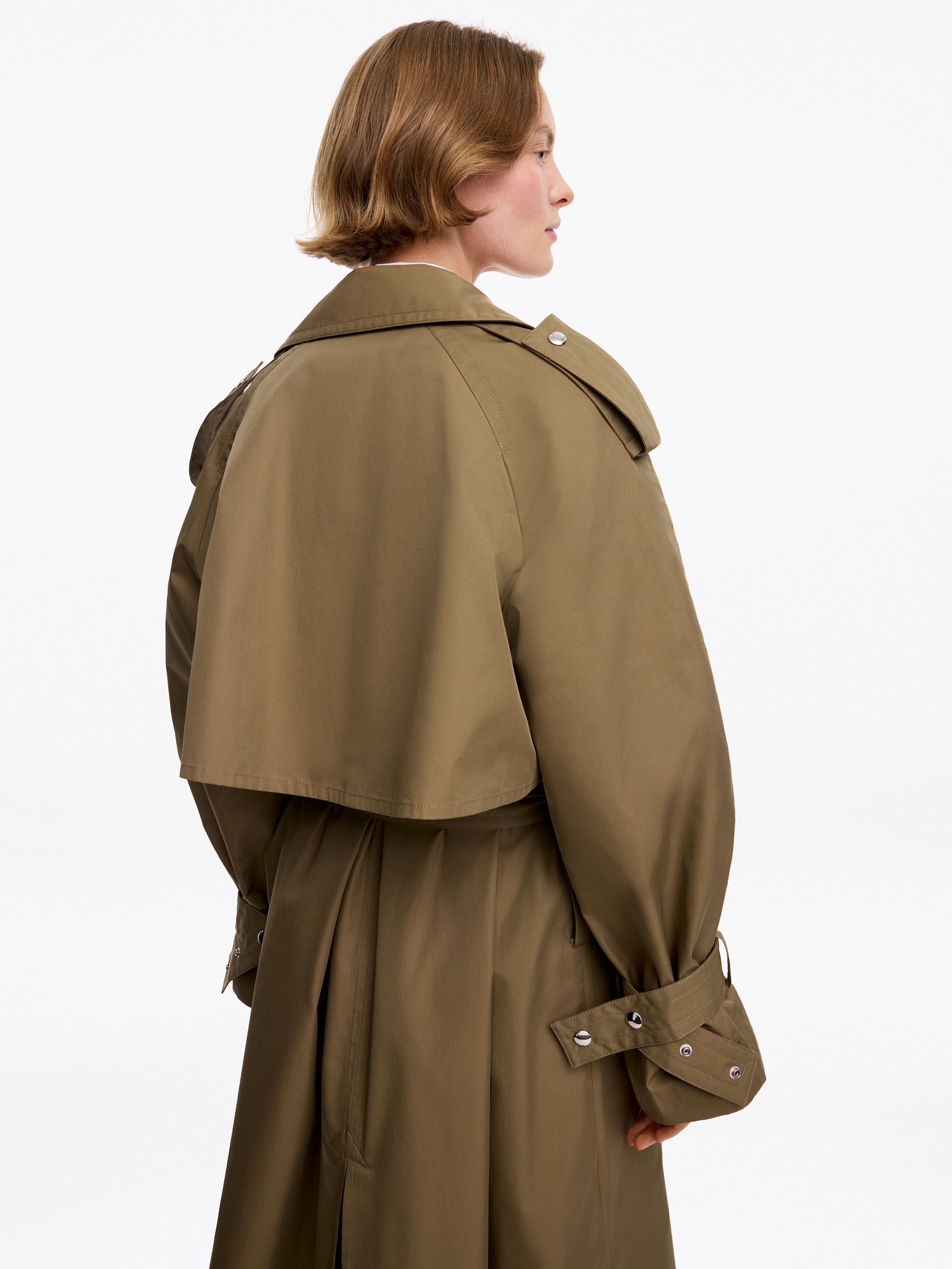 Lockerer Trenchcoat - Graubraun - Loose Fit - women - StillMedia/Lookbook - 5