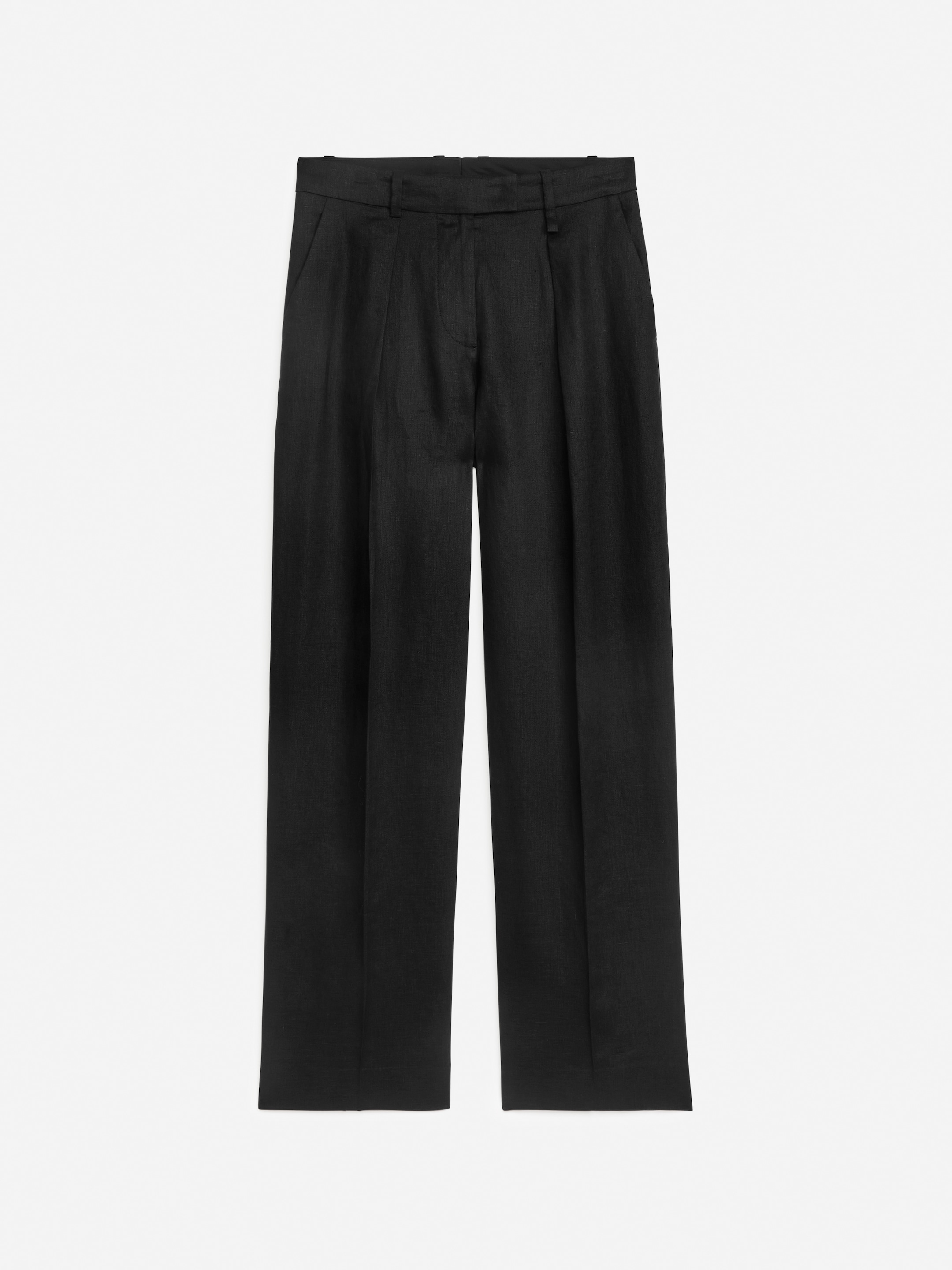 View larger image: Linen Trousers - Black - Ladies | H&M GB 1