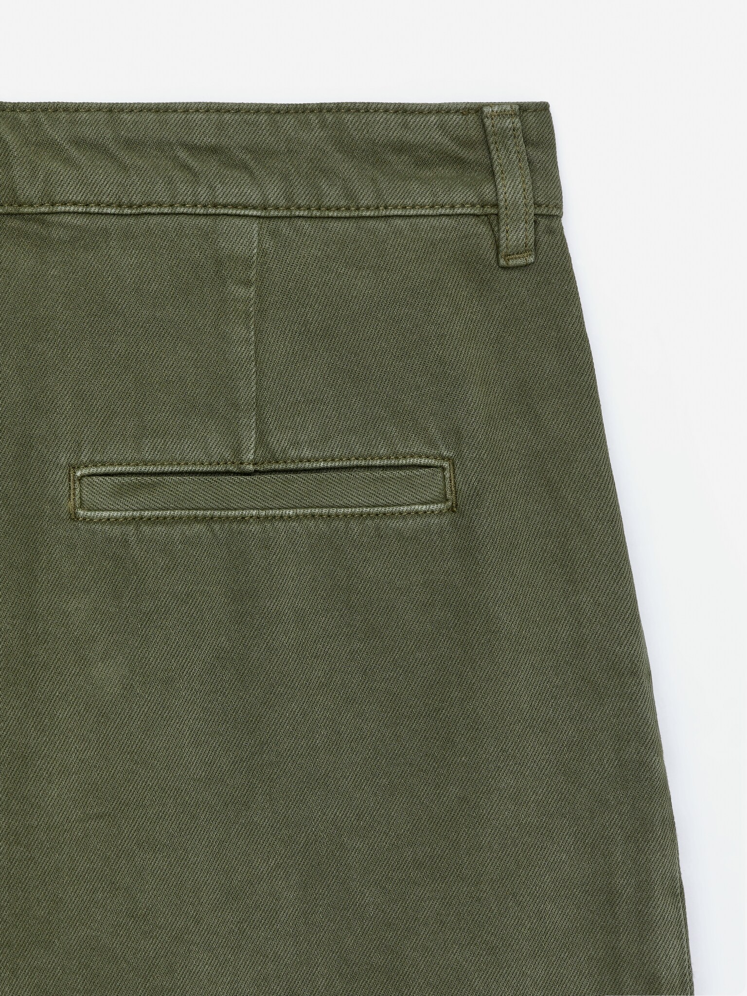 Shorts con pieghe - Verde kaki - 6