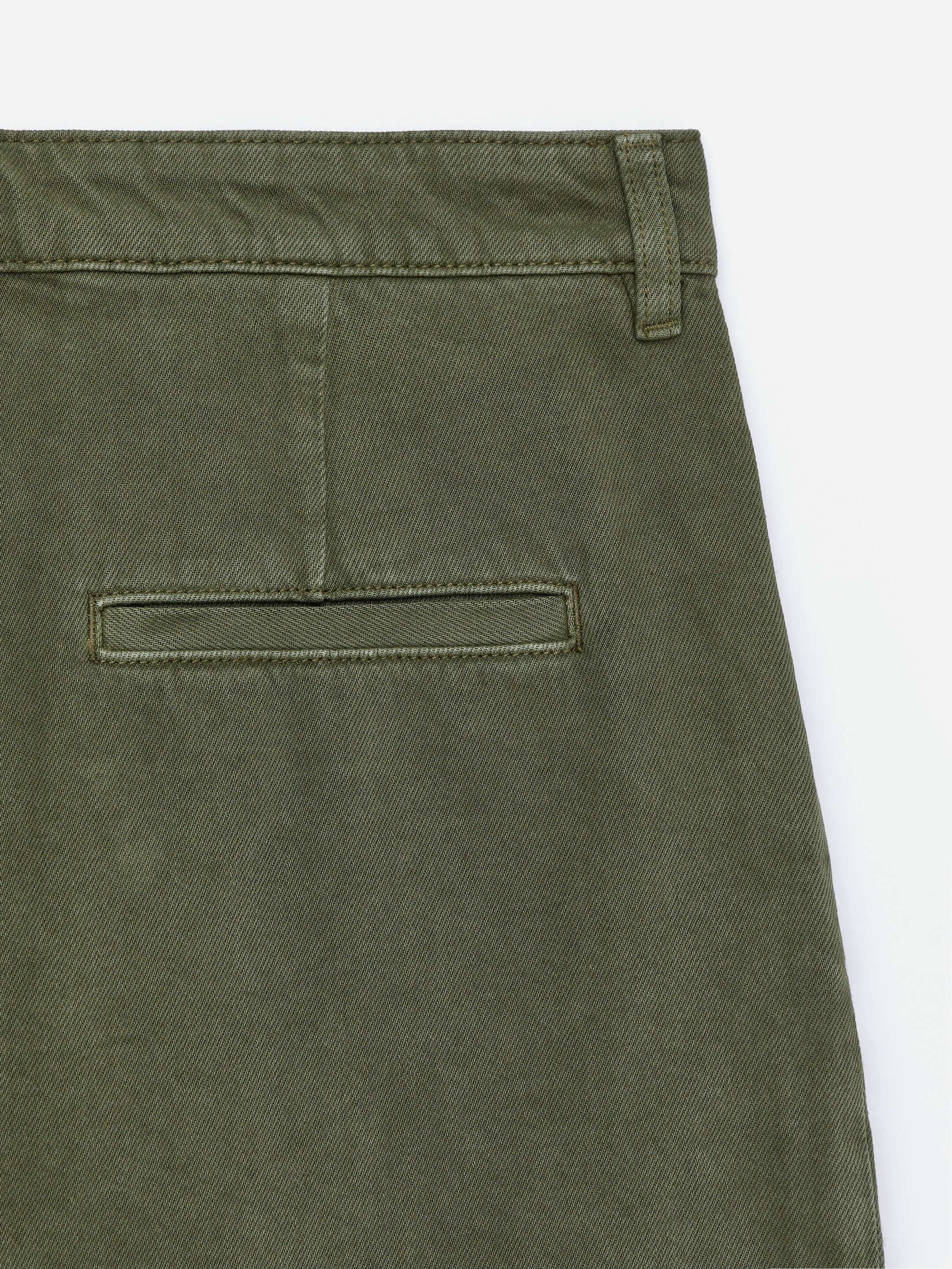 Grotere afbeelding bekijken: Geplooide short - Khaki Green - DAMES | H&M BE 6