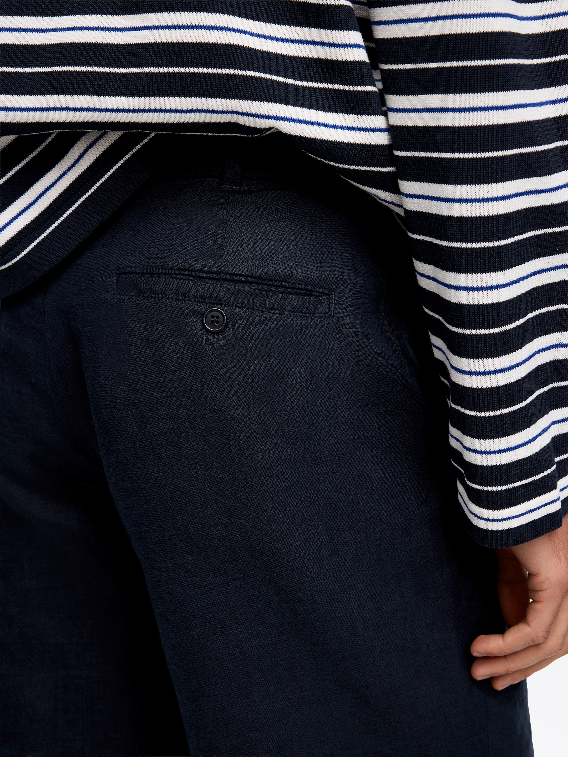 Leinen-Shorts - Dunkelblau - Regular Fit - Herren - StillMedia/Lookbook - 2