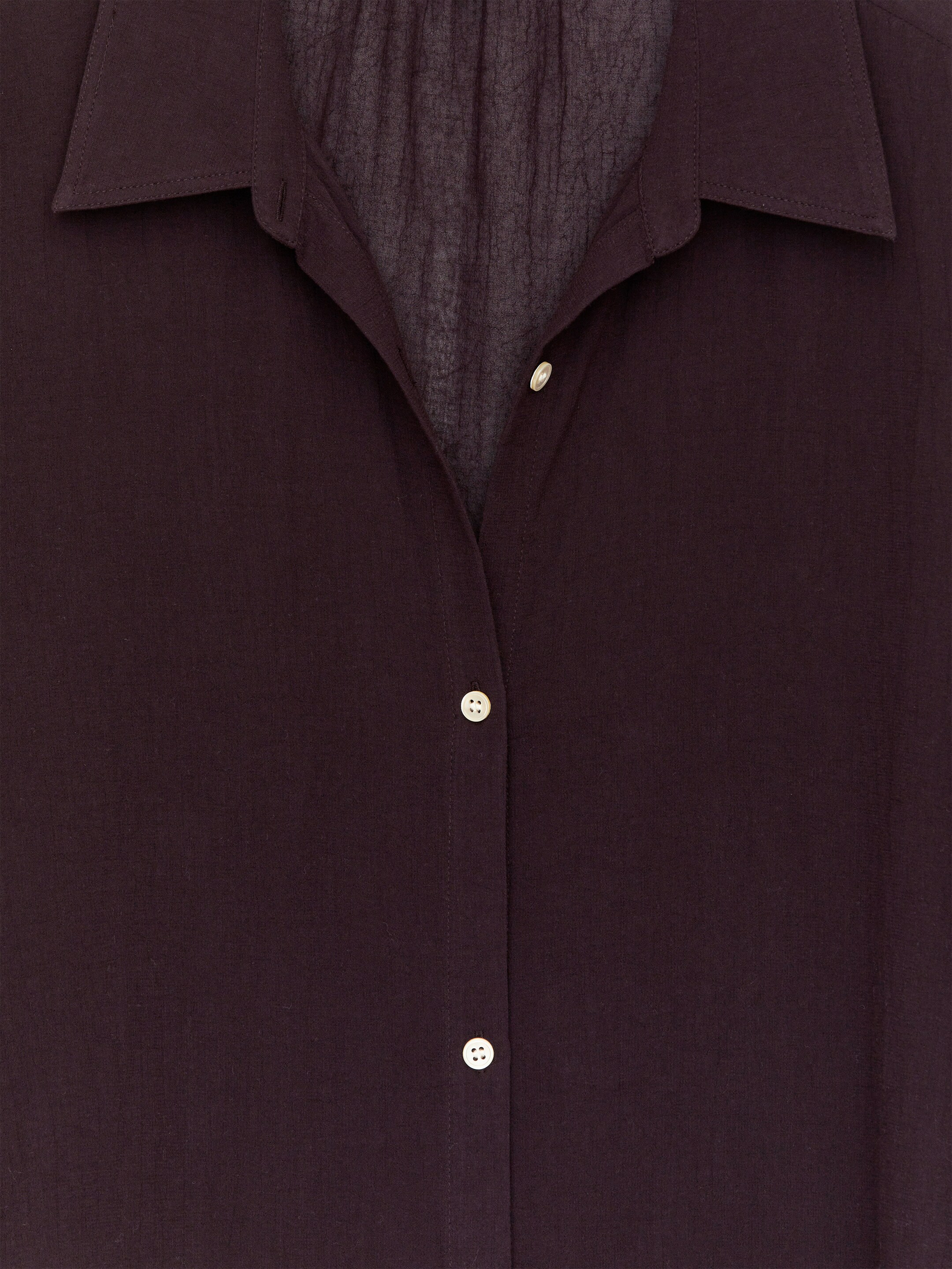 Zobrazit větší obrázek: Voálová košile - Bordó - ŽENY | H&M CZ 6