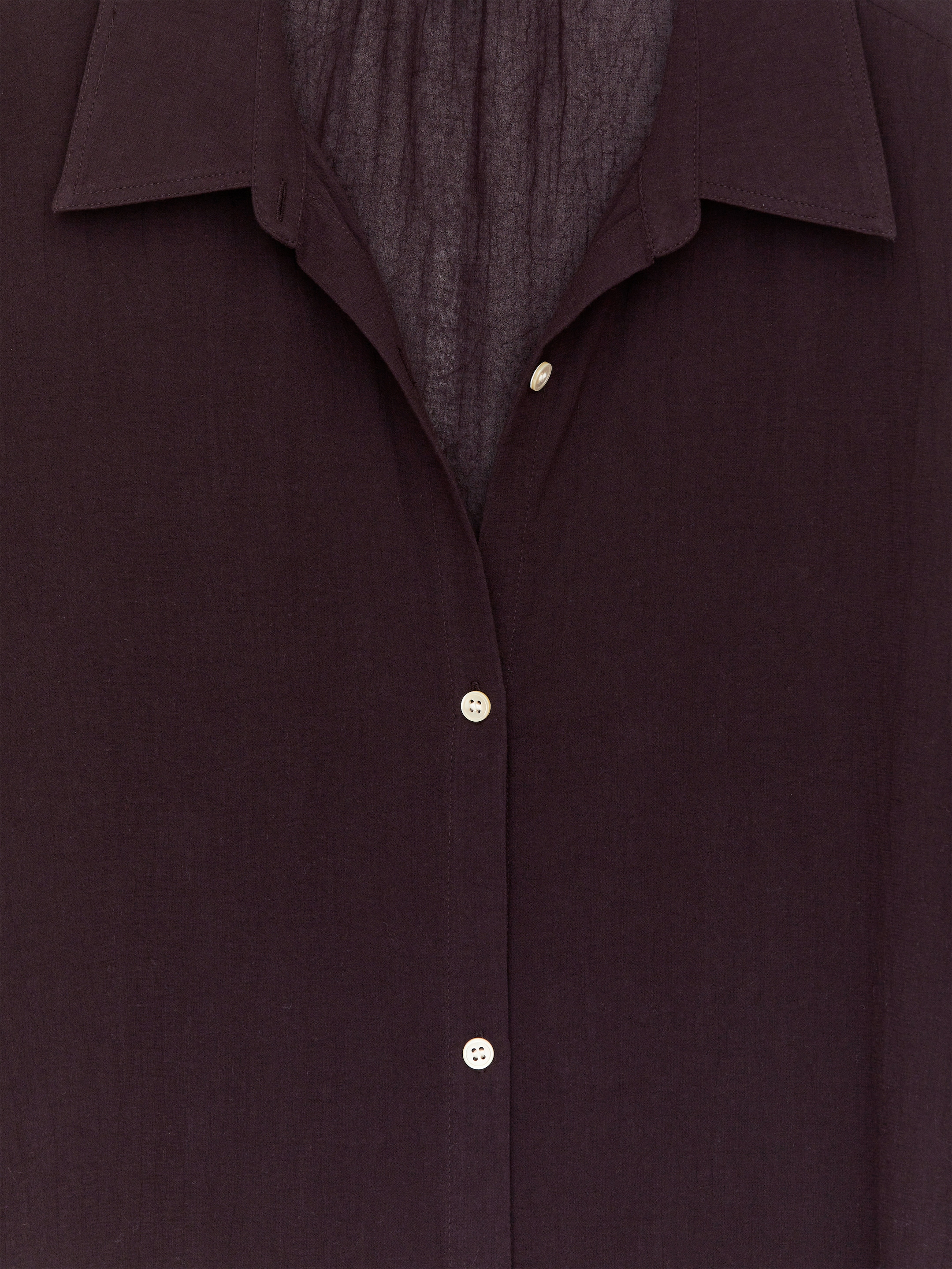 Agrandir l'image: Chemise en voile - Bordeaux - FEMME | H&M FR 6