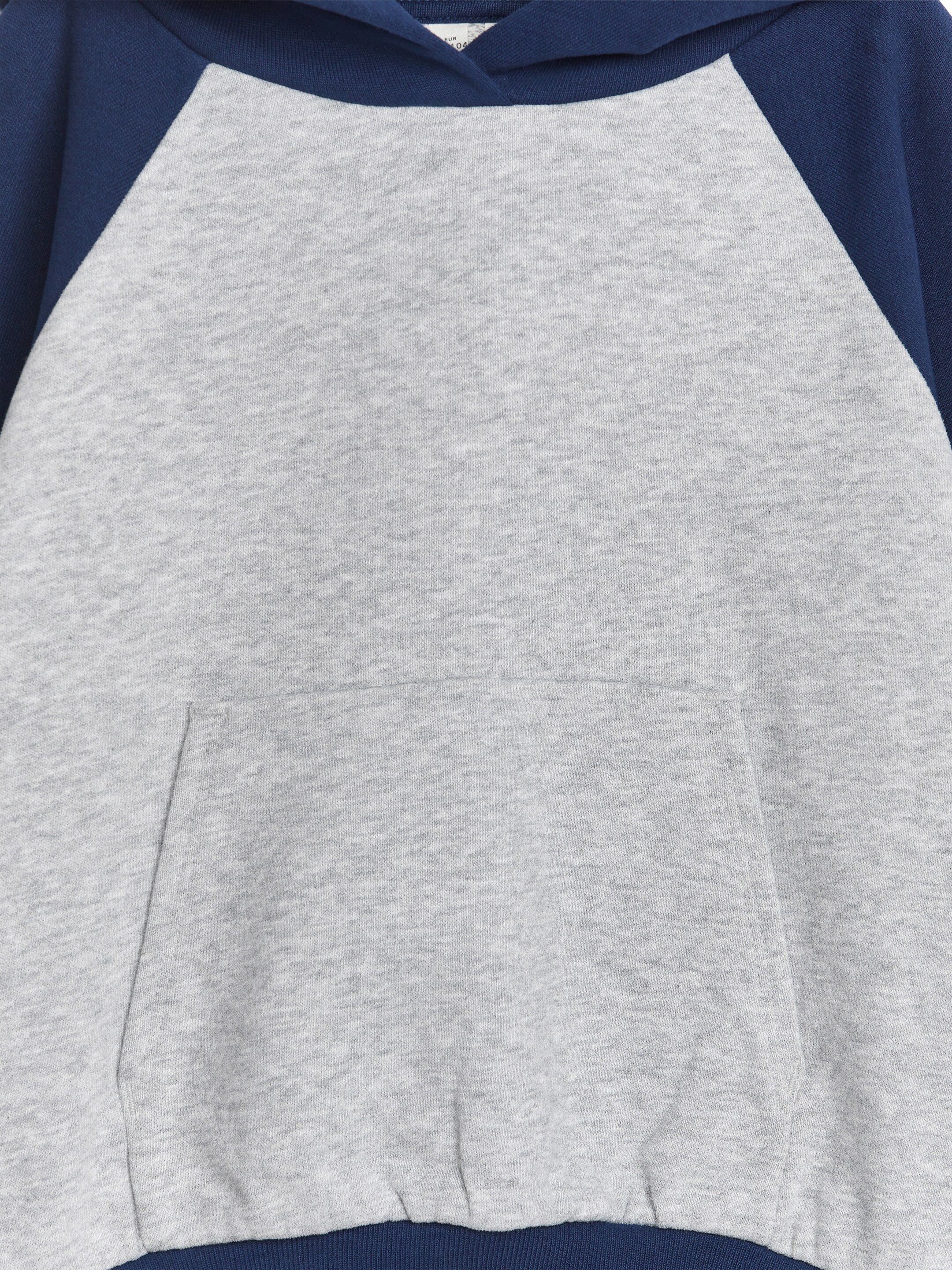 Visa större bild: Huvtröja med ficka - Mörkblå/grå - BARN | H&M SE 3