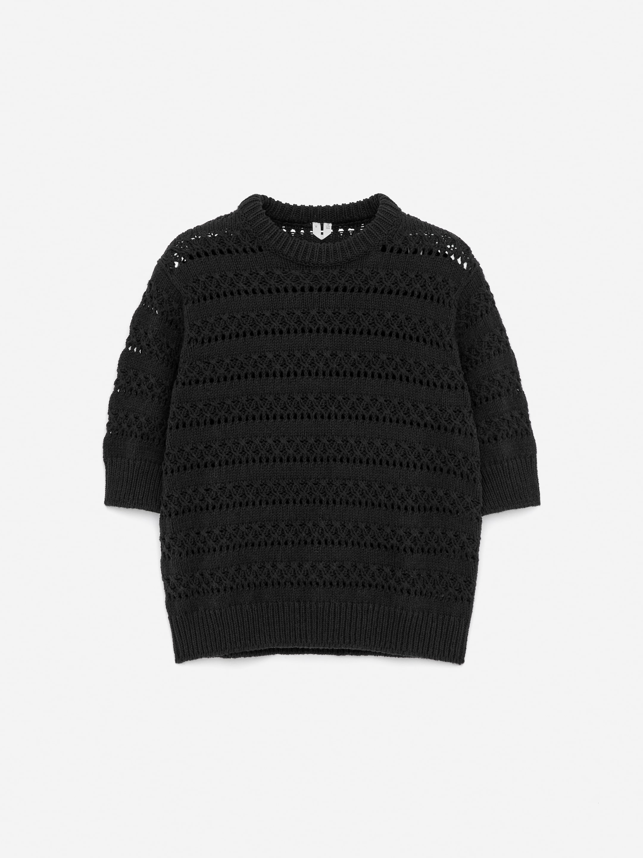 Visualizza immagine più grande: Top con lavorazione a maglia aperta - Nero - DONNA | H&M IT 1