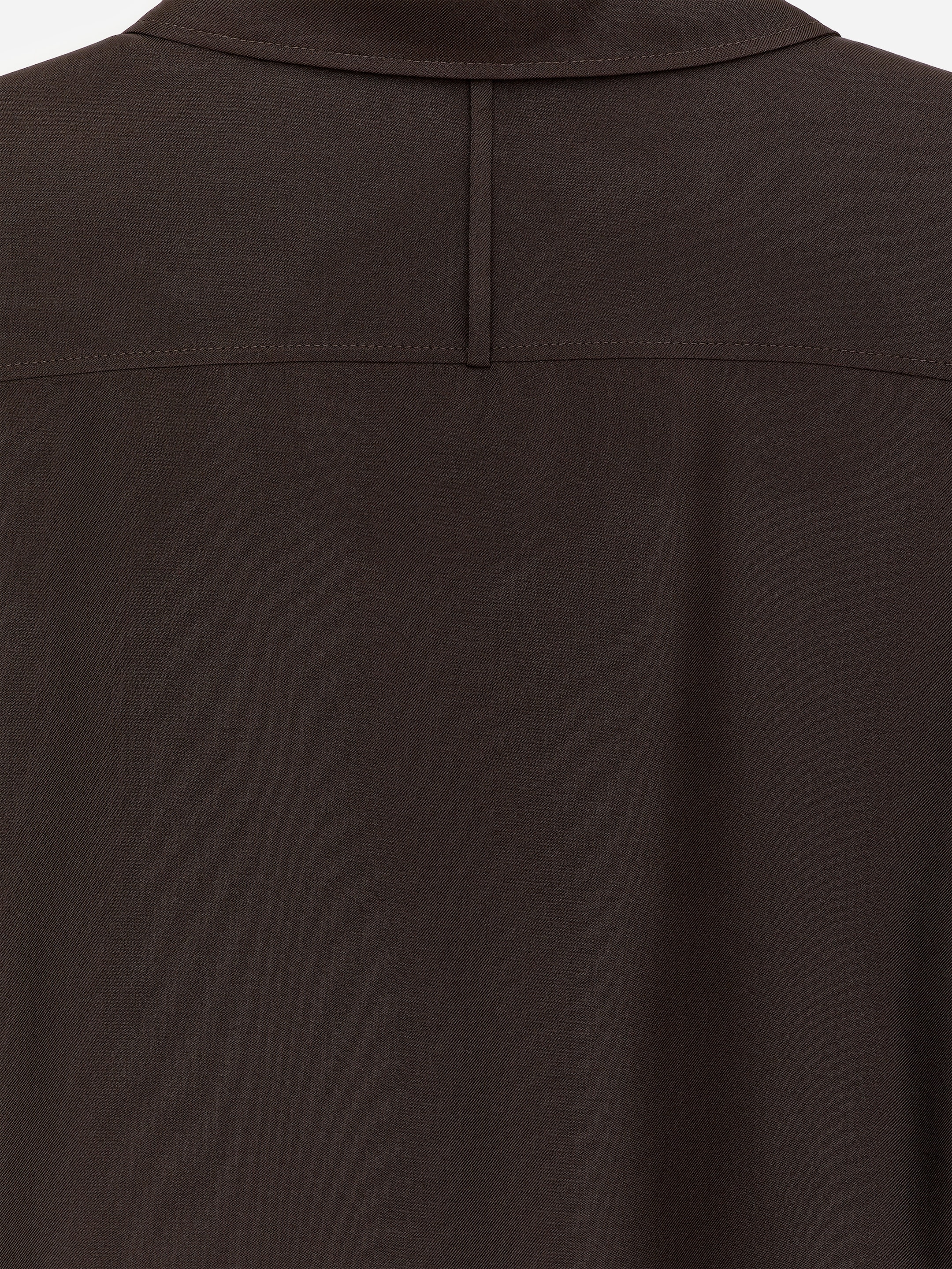Silk Twill Shirt - Dark Brown - Regular fit - Women - StillMedia/DescriptiveDetail - 2