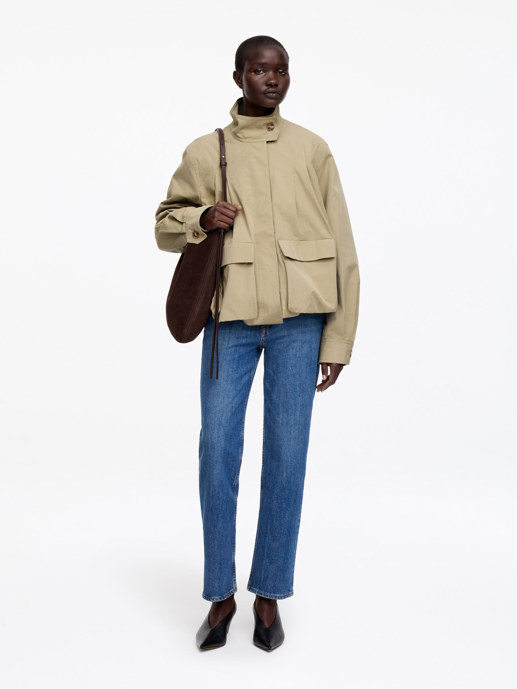 Blouson Jacket - Beige - Relaxed fit - Women - StillMedia/Lookbook - 5