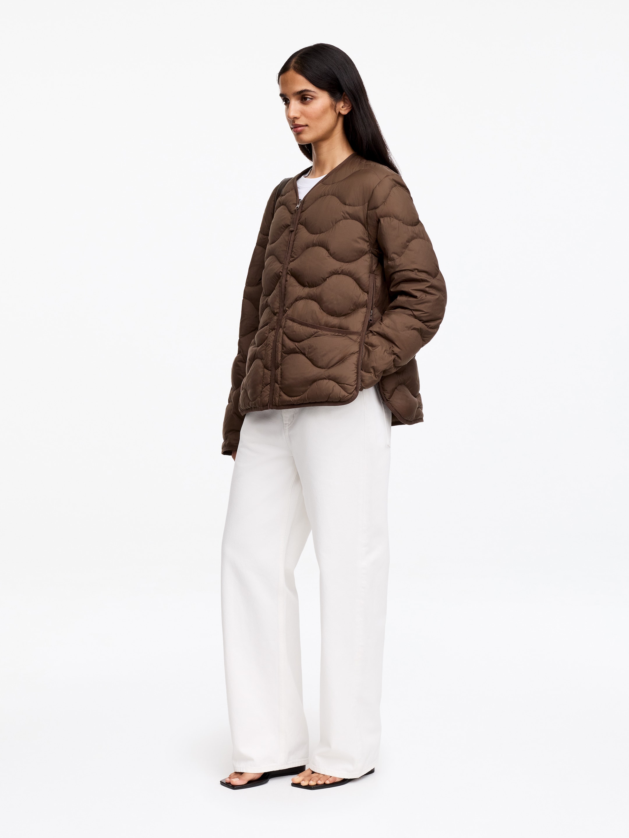 Re:Down Quilted Liner Jacket - Brown - Regular fit - women - StillMedia/Lookbook - 7