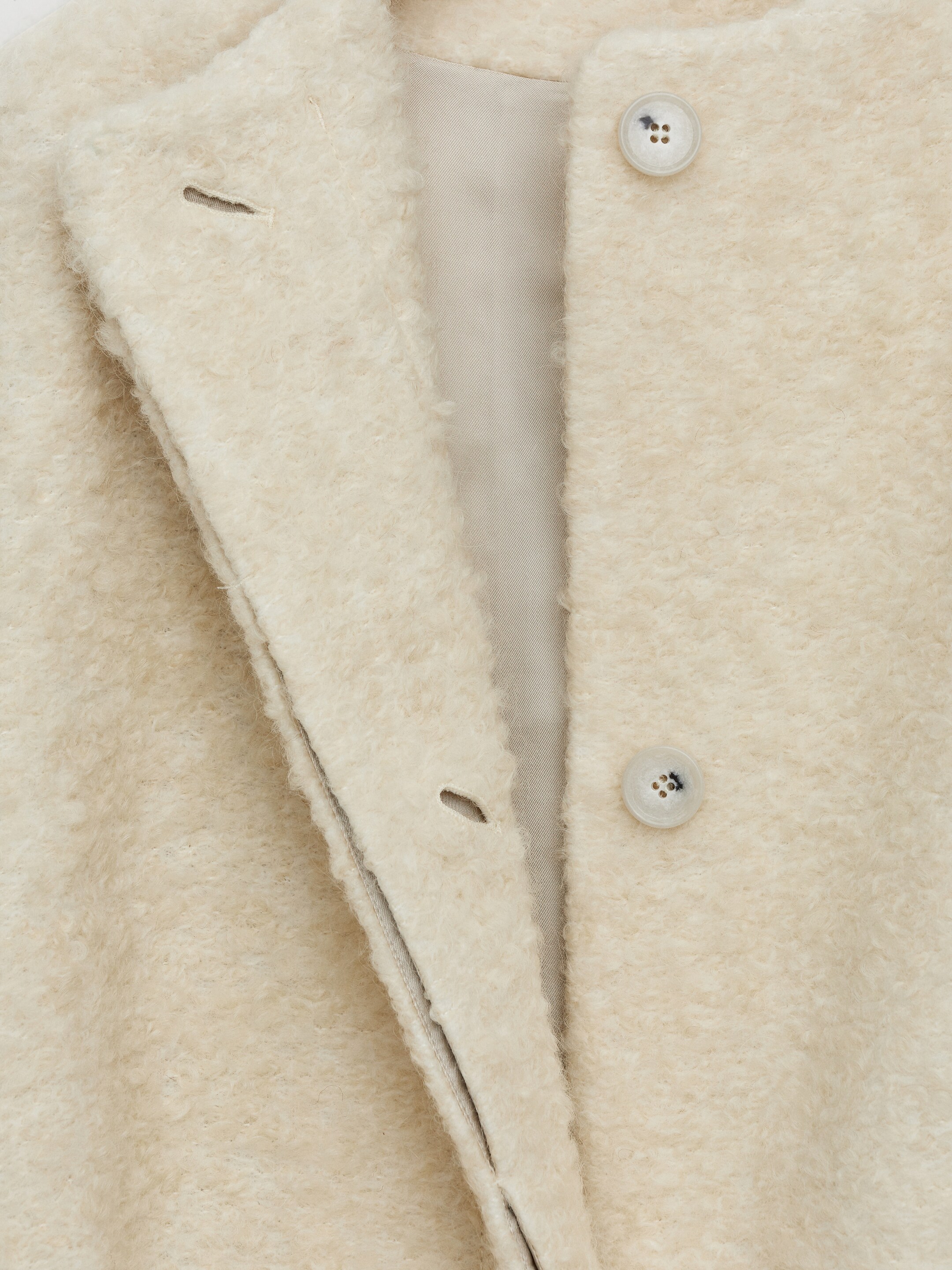 Agrandir l'image: Manteau en laine bouclée - Blanc cassé - FEMME | H&M CH 3