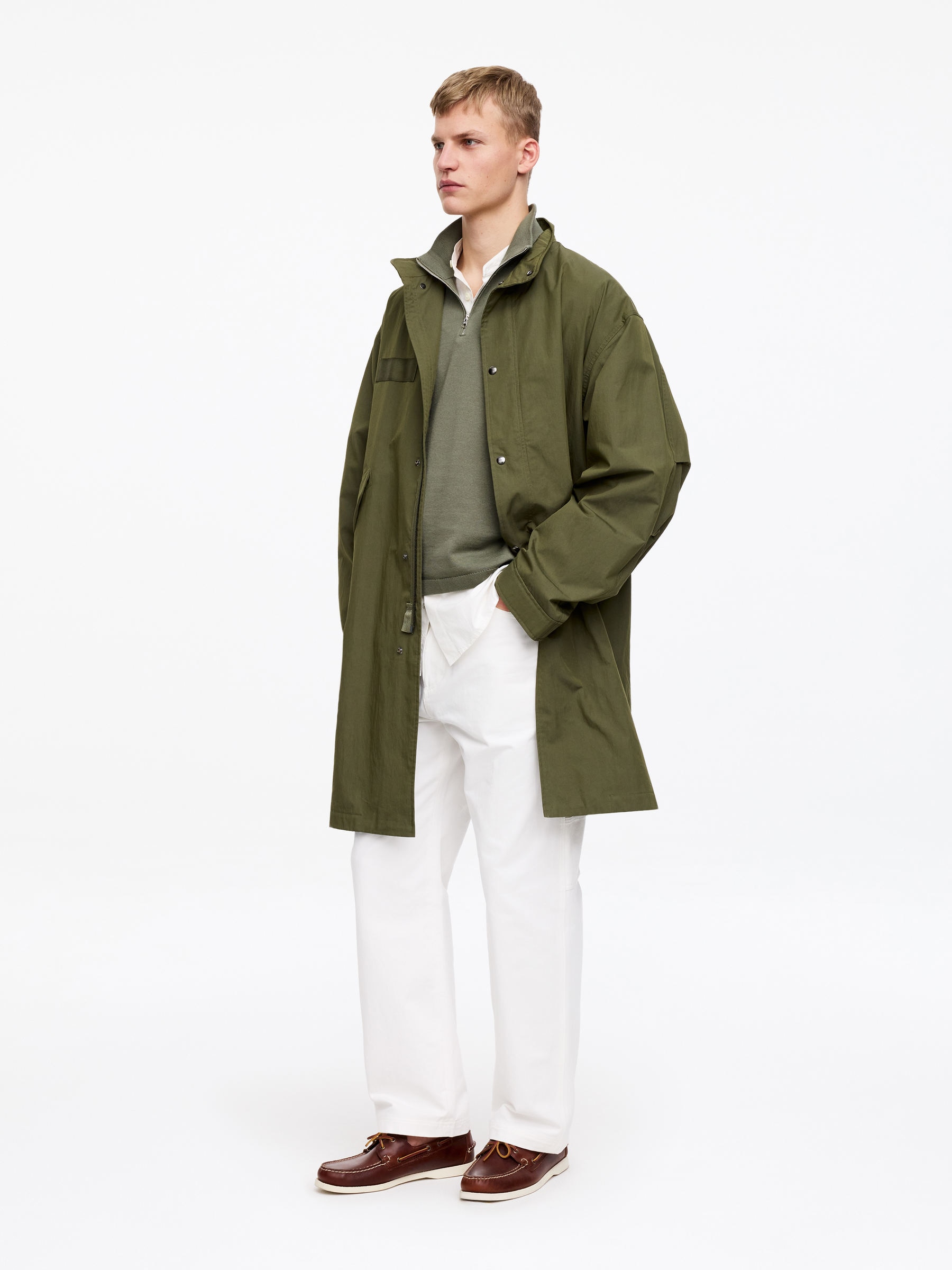 Jersey de media cremallera de punto - Verde caqui - Corte estándar - Men - StillMedia/Lookbook - 6