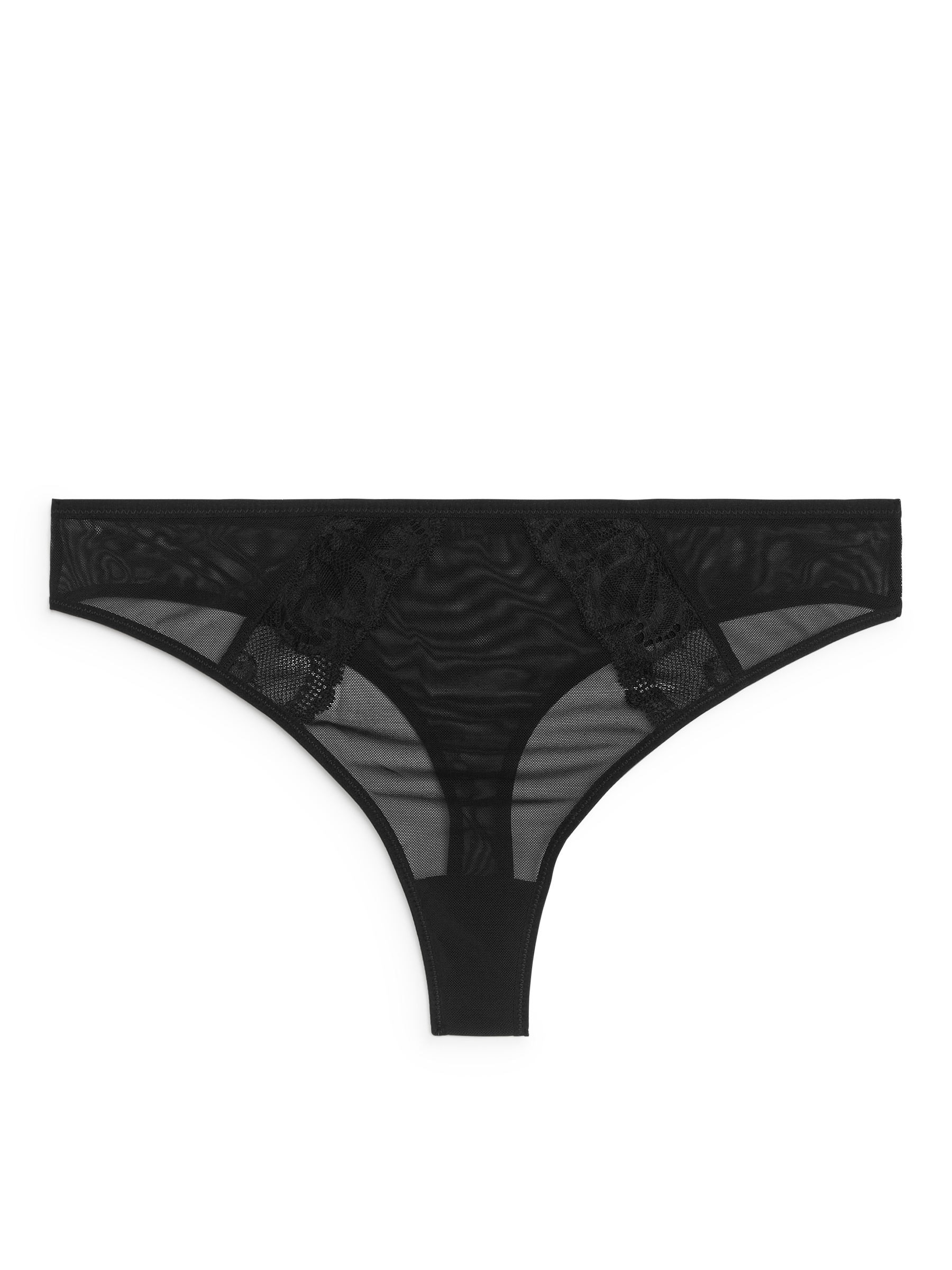 Tanga aus Mesh - Schwarz - Damen - StillMedia/DescriptiveStillLife - 1